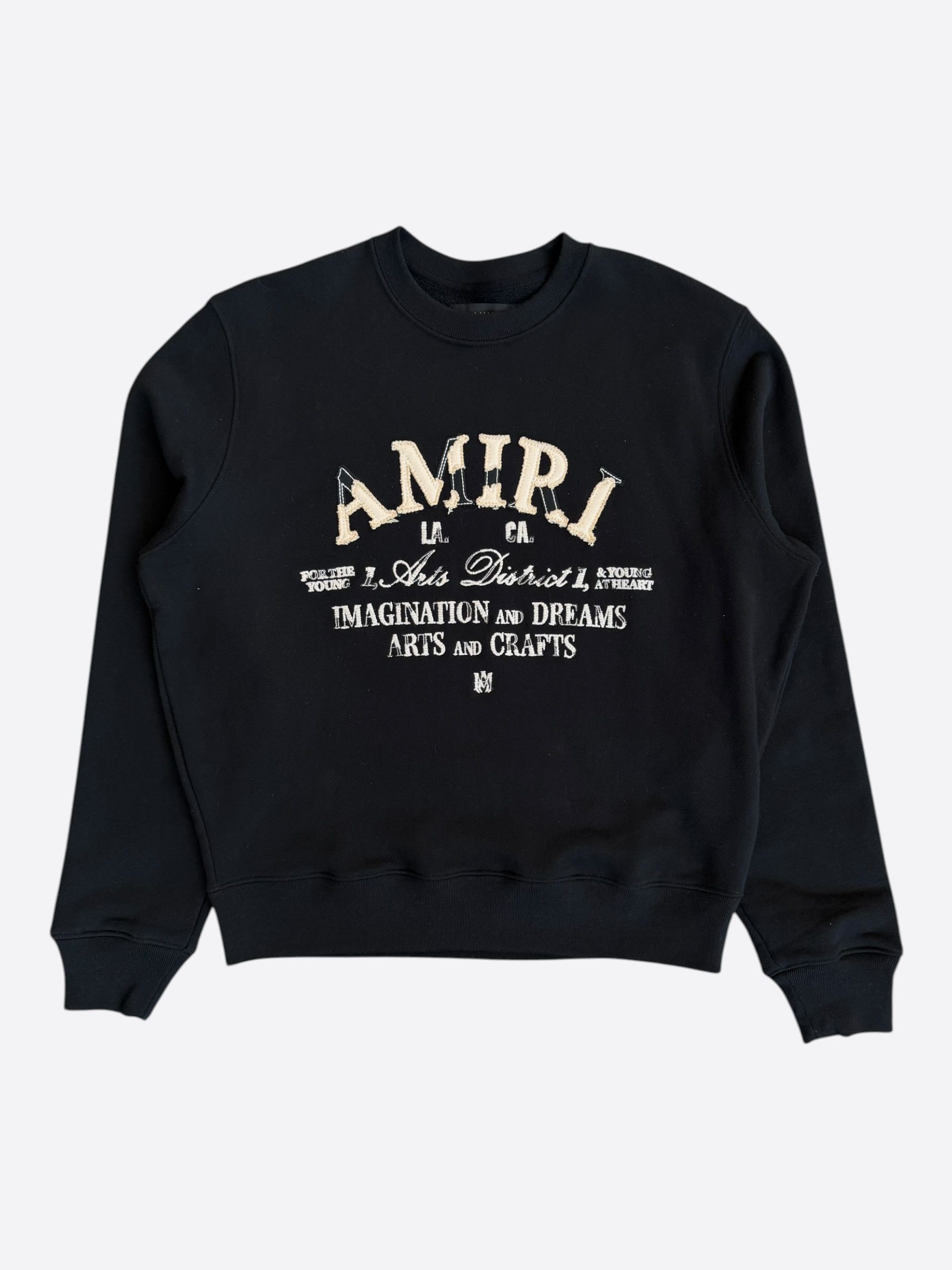 Amiri Amiri Black & White Arts District Embroidered Sweater Size US S / EU 44-46 / 1 - 1 Thumbnail