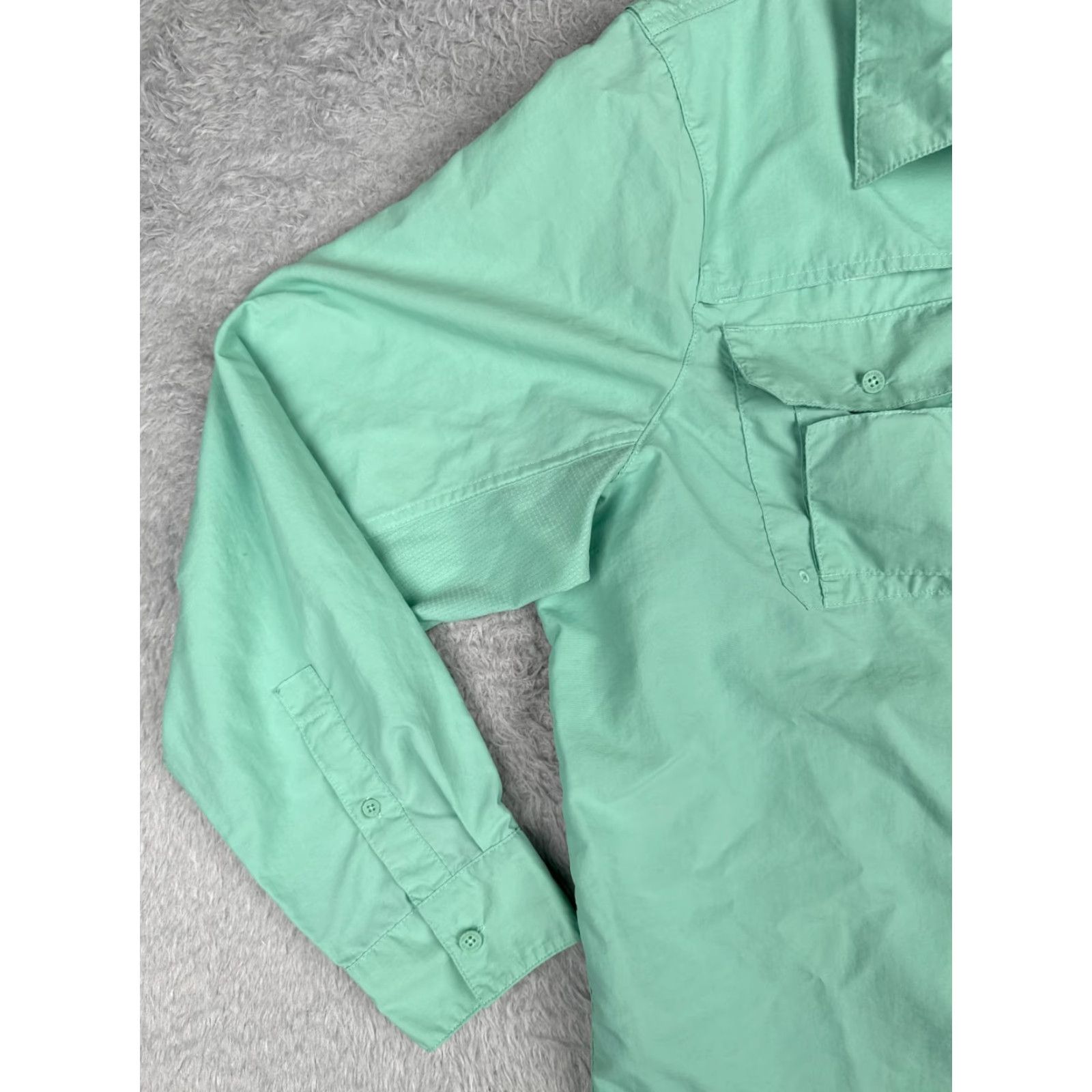 Wrangler VINTAGE Wrangler Shirt Men Extra Large Green Button-Up Long Sleeve Fishing Angler Outdoor Shirt Size US XL / EU 56 / 4 - 3 Thumbnail