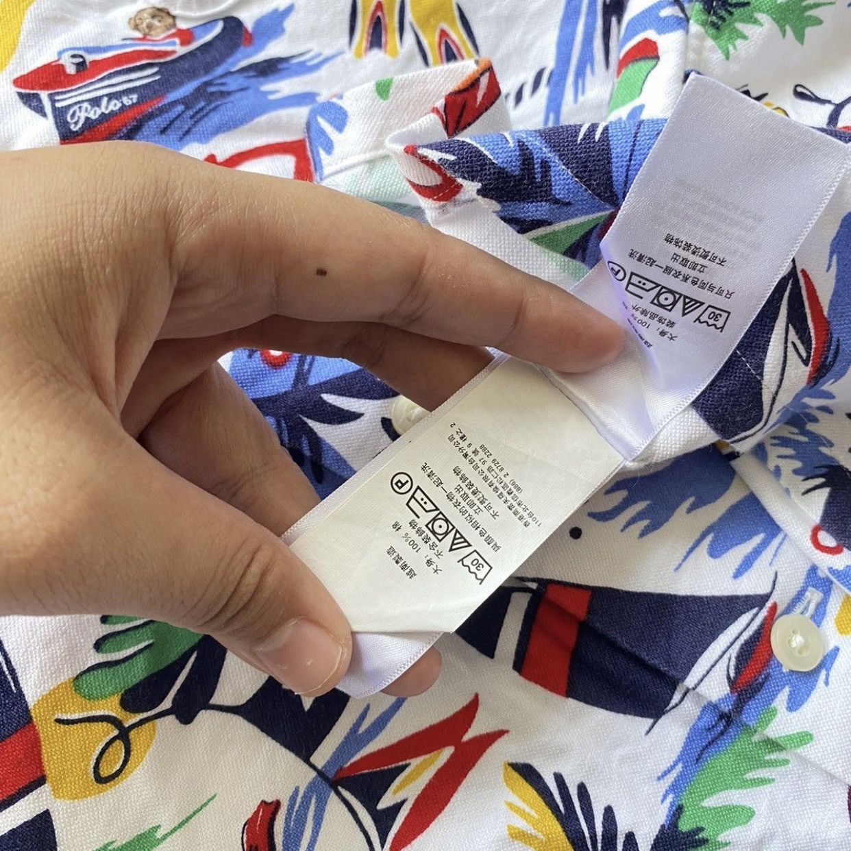 Polo Ralph Lauren × Ralph Lauren Polo Bear shirt Ralph Lauren Full Print logo Bear Beach XL Size US XL / EU 56 / 4 - 11 Thumbnail