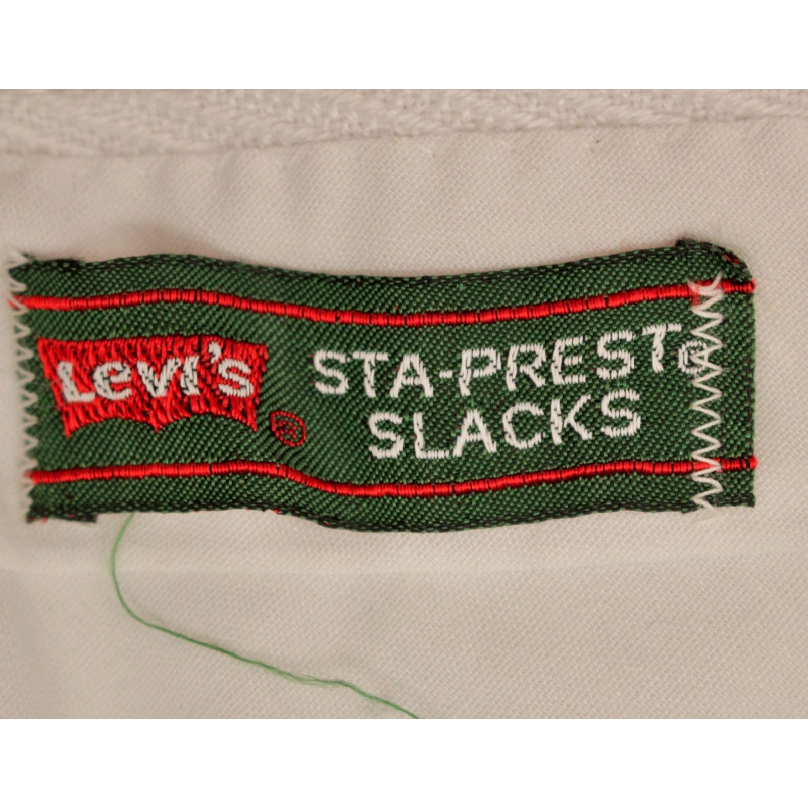 Levi's Levi's 60s White Sta-Prest Slacks Flared Pants 32x28.5 Vintage Levi's Slacks Mens 1960s Size US 32 / EU 48 - 4 Thumbnail