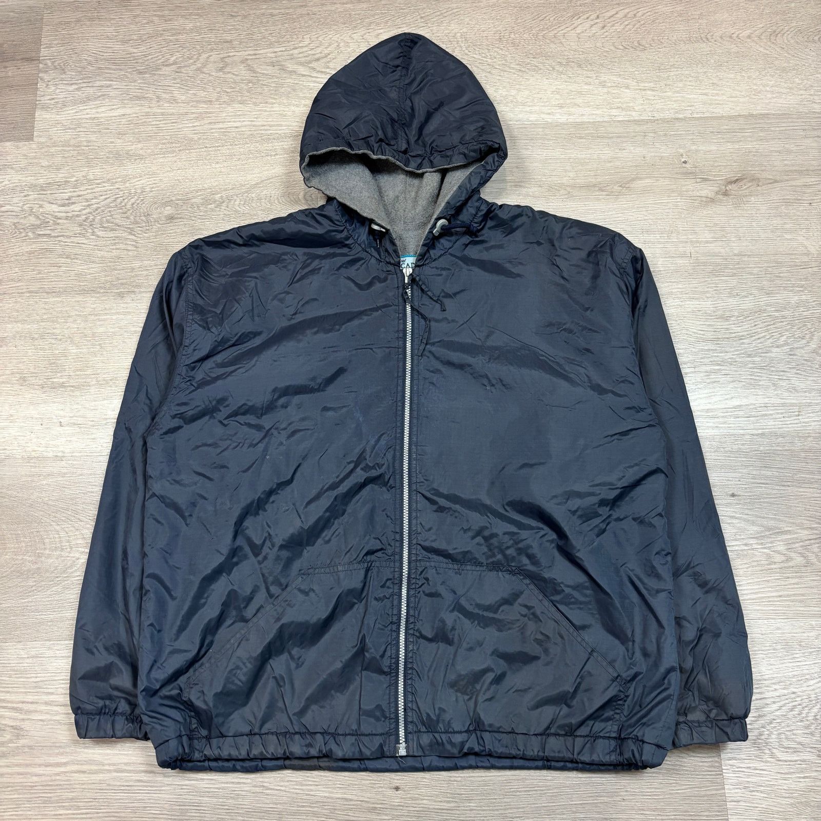 Vintage Rare Vintage 90s Think Skateboards Nylon Hooded Jacket Med Size US M / EU 48-50 / 2 - 2 Thumbnail