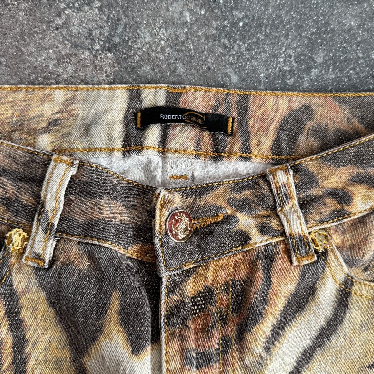 Roberto Cavalli Roberto Cavalli Vintage Y2K Tiger Print Iconic Pants Size 27" / US 4 / IT 40 - 8 Thumbnail