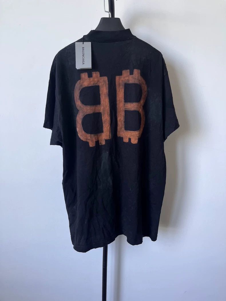 Balenciaga Balenciaga Solid color letter printed round neck short sle Size US S / EU 44-46 / 1 - 2 Thumbnail
