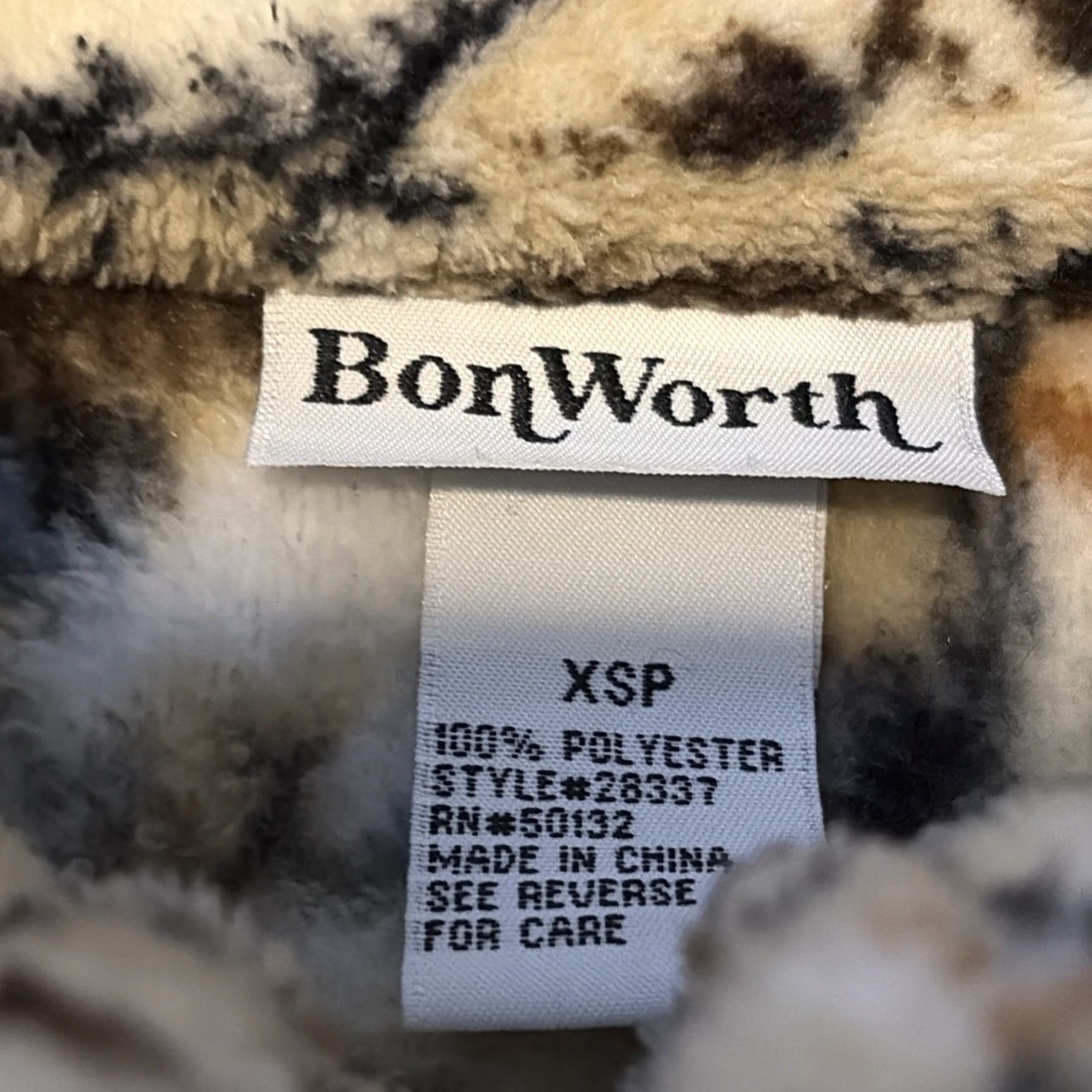 Vintage VINTAGE BonWorth Cats All Over Print Fleece Jacket Womens Petite XSP XS Full Zip Size XS / US 0-2 / IT 36-38 - 7 Thumbnail