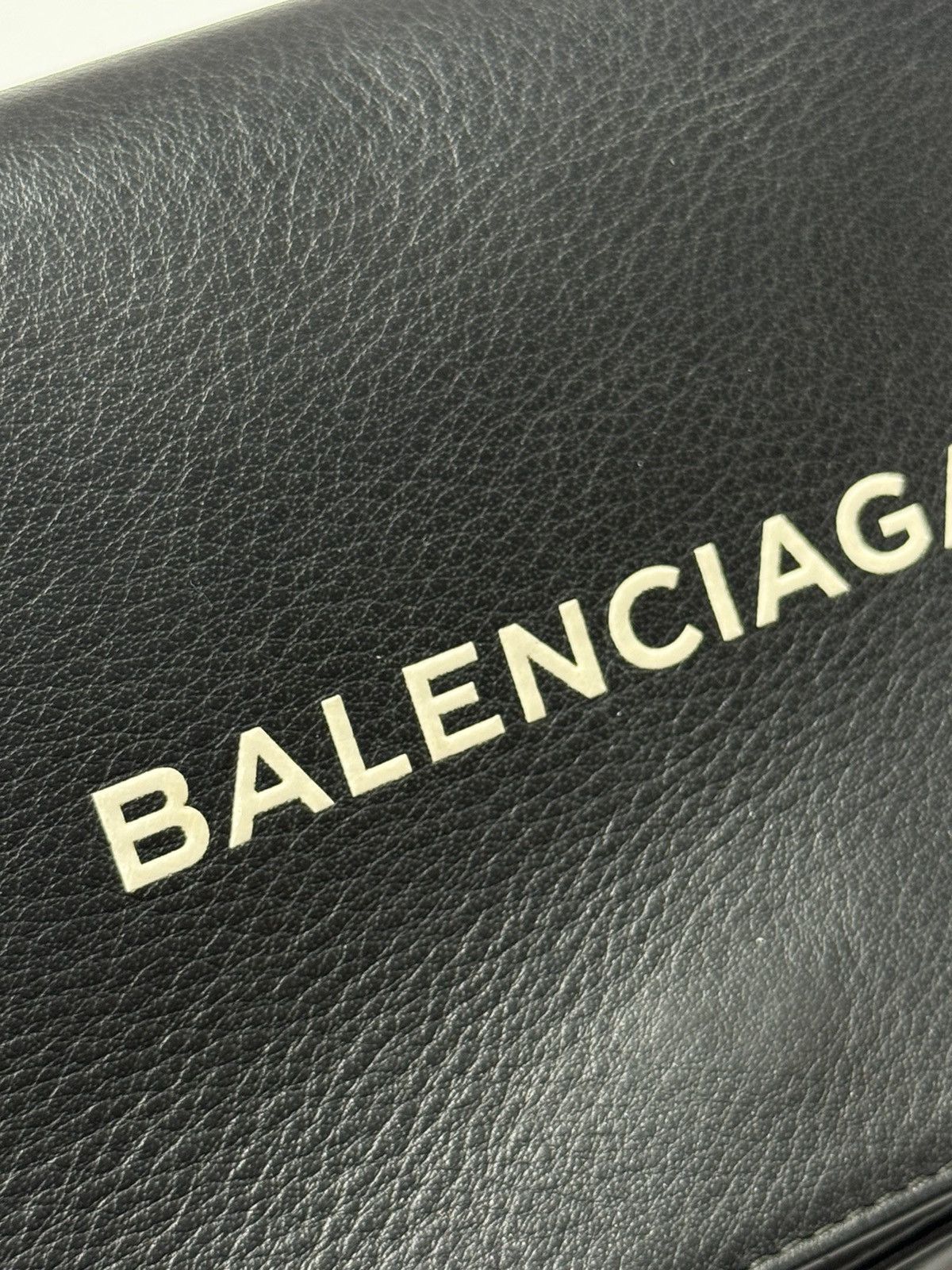 Balenciaga Black Leather Everyday Chain Shoulder Bag