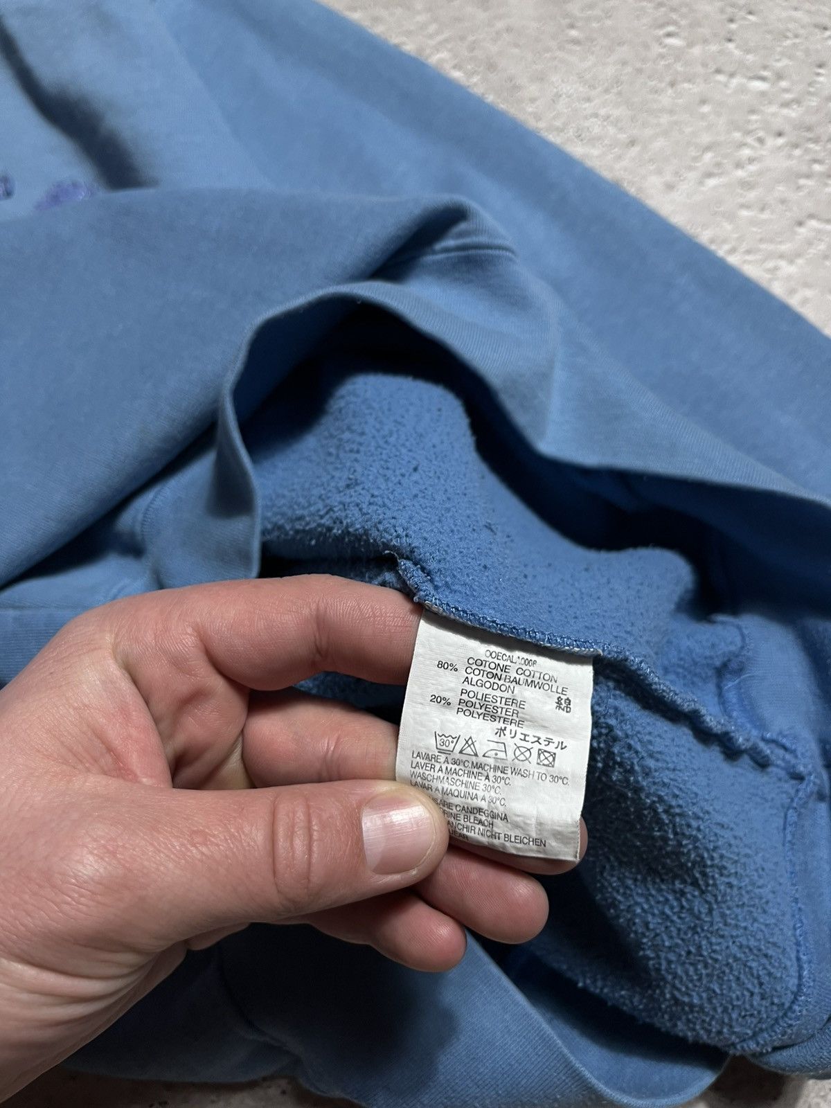 Diesel Blue oversize Diesel sweatshirt with textured embroidery Size US L / EU 52-54 / 3 - 6 Thumbnail