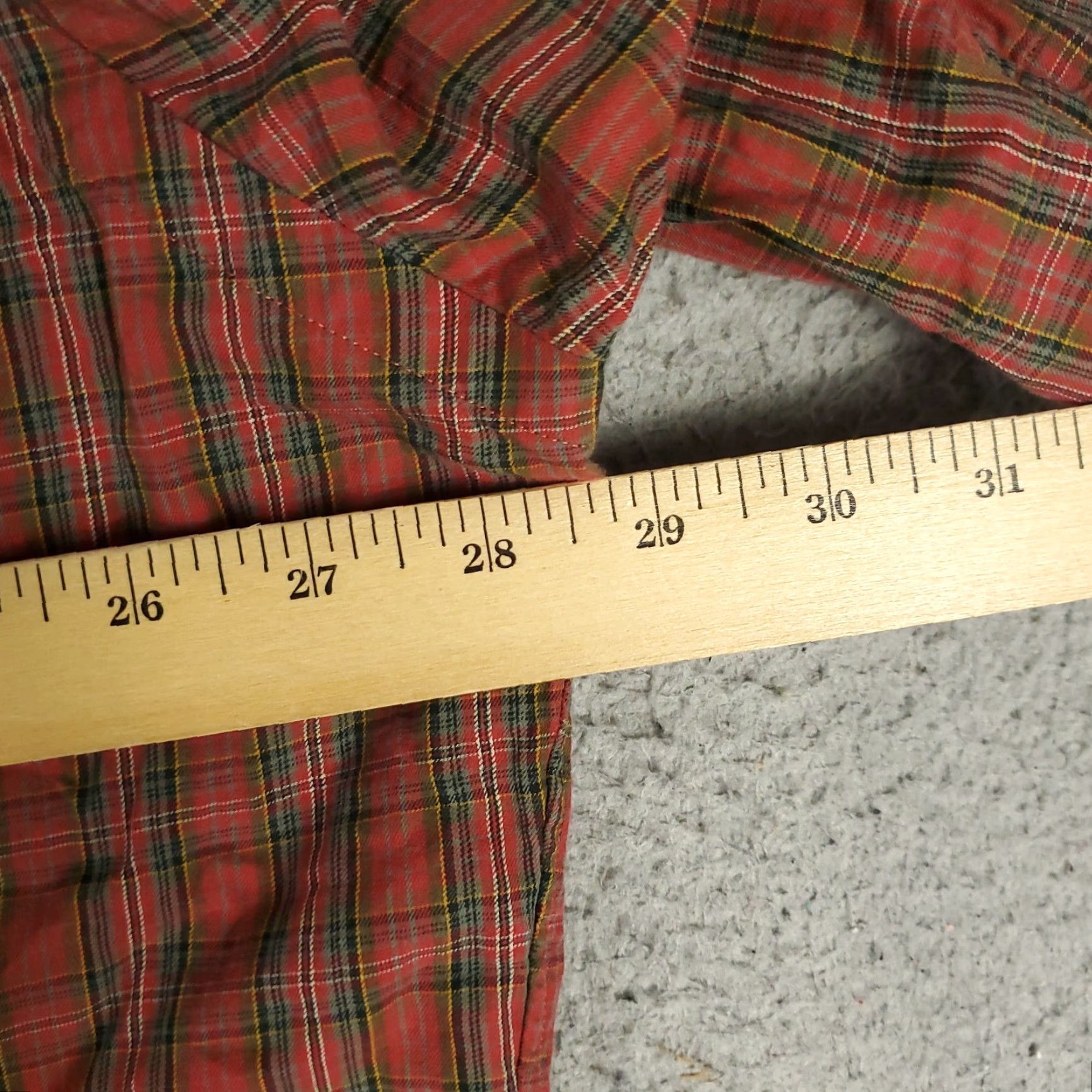 Ralph Lauren VINTAGE Ralph Lauren Shirt Mens 2XL Red Plaid Casual Button-Up Short Sleeve Pony Logo Mens Shirt Size US XXL / EU 58 / 5 - 6 Thumbnail