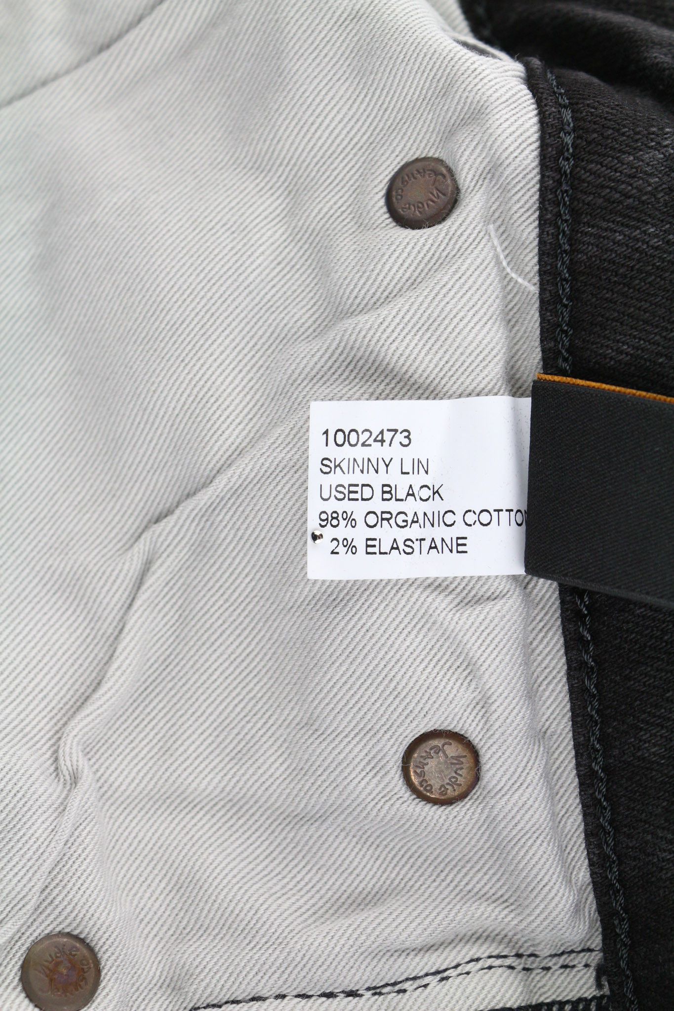 Nudie Jeans SKINNY LIN W30/L32 Black Organic Ripped Washed 81907 Size US 30 / EU 46 - 8 Thumbnail