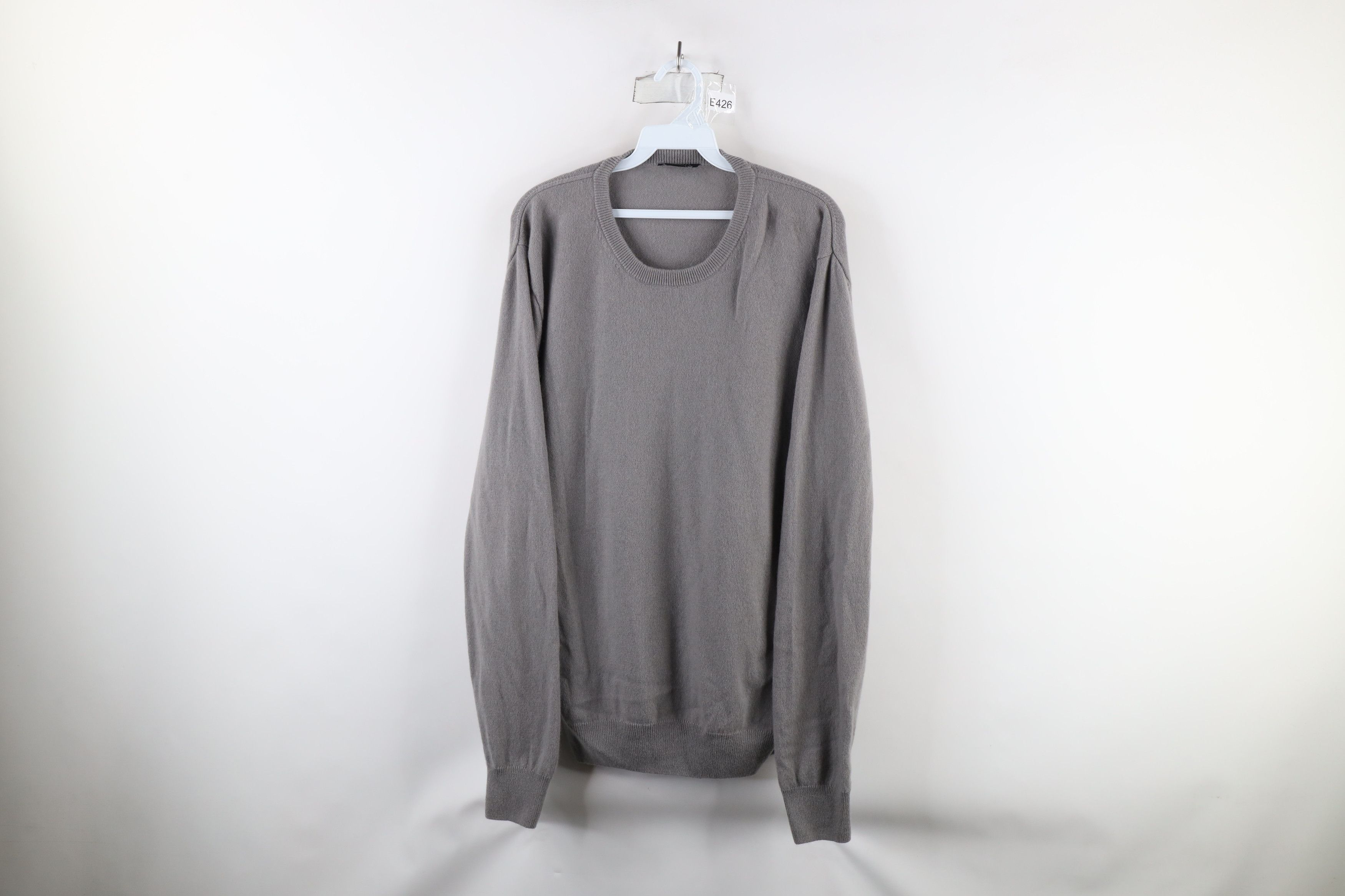 Vintage Vintage 90s Streetwear Cashmere Knit Crewneck Sweater Gray Size US XL / EU 56 / 4 - 1 Thumbnail