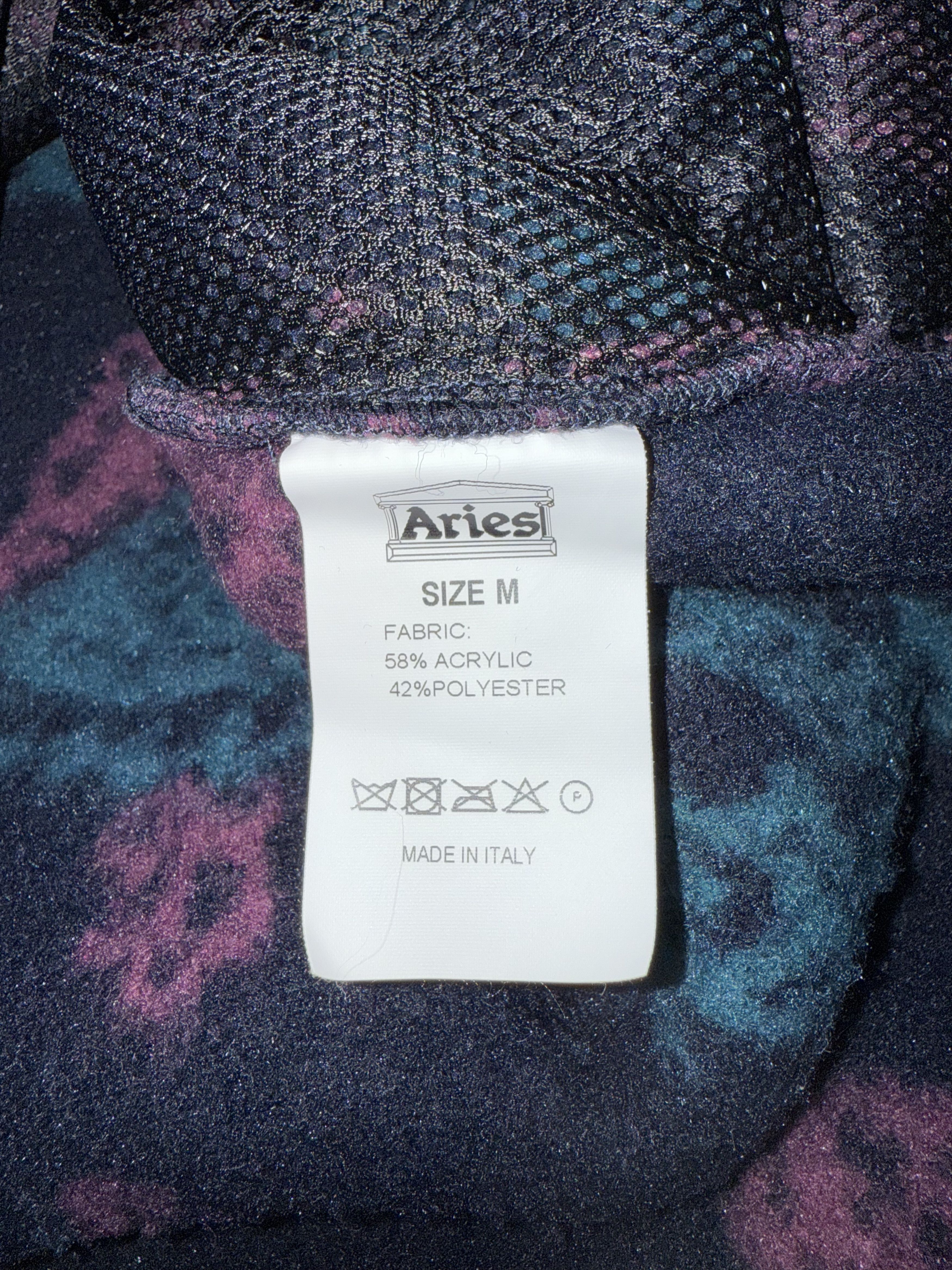 Aries Aries Navy Paisley Half-Zip Fleece Hoodie Size US M / EU 48-50 / 2 - 8 Thumbnail