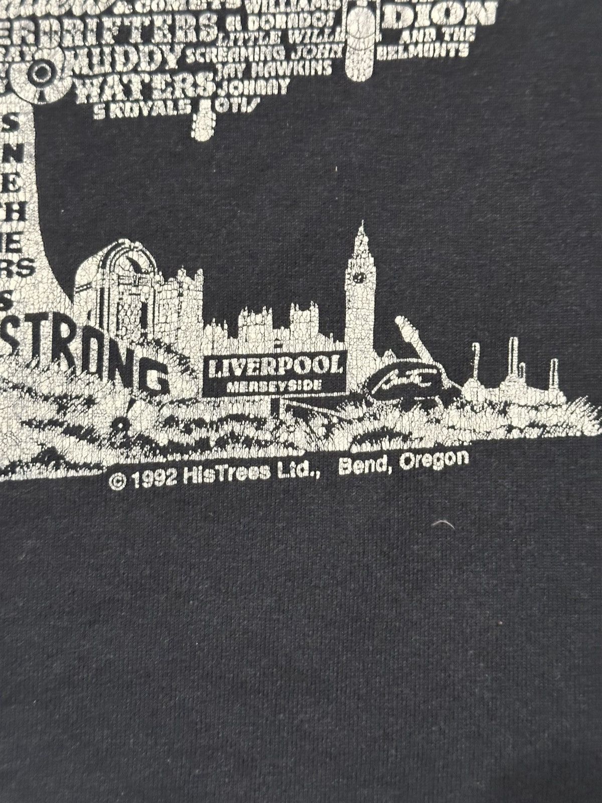 Band Tees Vintage 1992 Family Tree of Rock n Roll Screen Stars Large Size US L / EU 52-54 / 3 - 6 Thumbnail