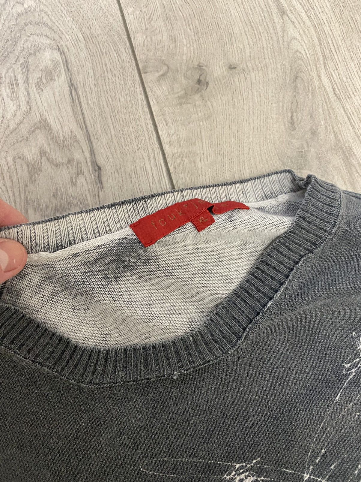 Japanese Brand × Vintage Avant garde vintage fcuk(fuck) jeans rare long sleeve shirt Size US L / EU 52-54 / 3 - 4 Thumbnail