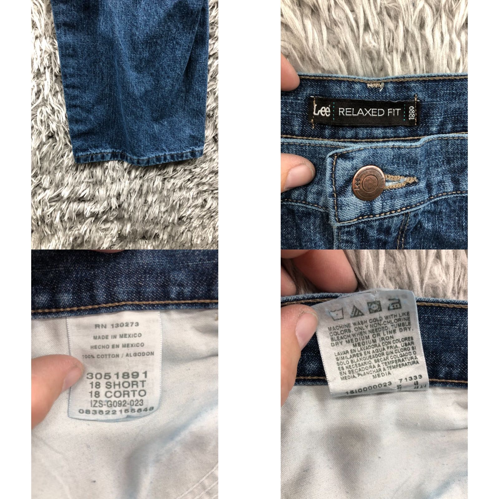 Lee Lee Premium Select Jeans Plus Size 18 Short Womens High Rise Dark Wash Blue Denim Size 40" / US 18 - 8 Thumbnail