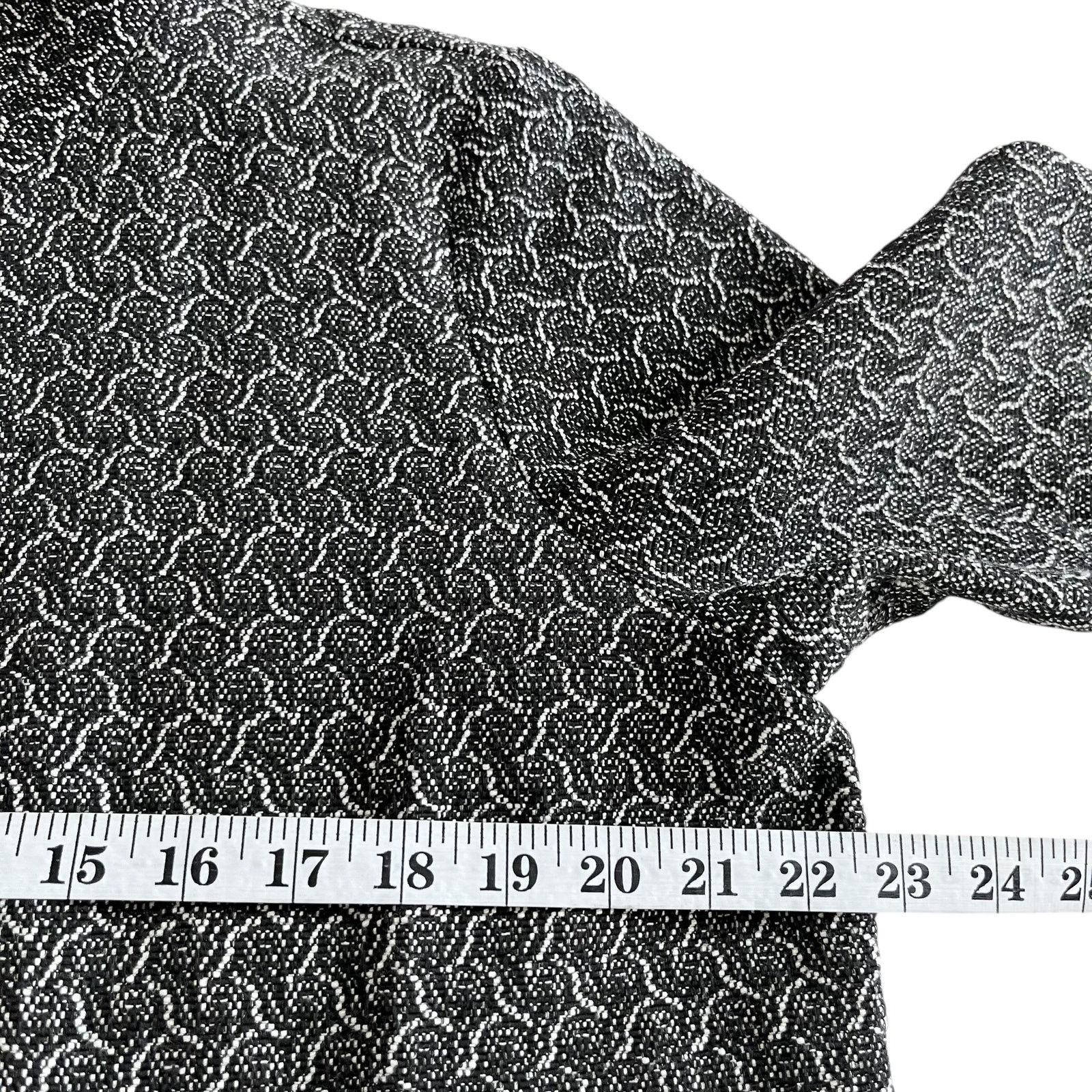 Eileen Fisher Eileen Fisher Rosette Jacquard Black White Zip Up Jacket Size L / US 10 / IT 46 - 4 Thumbnail