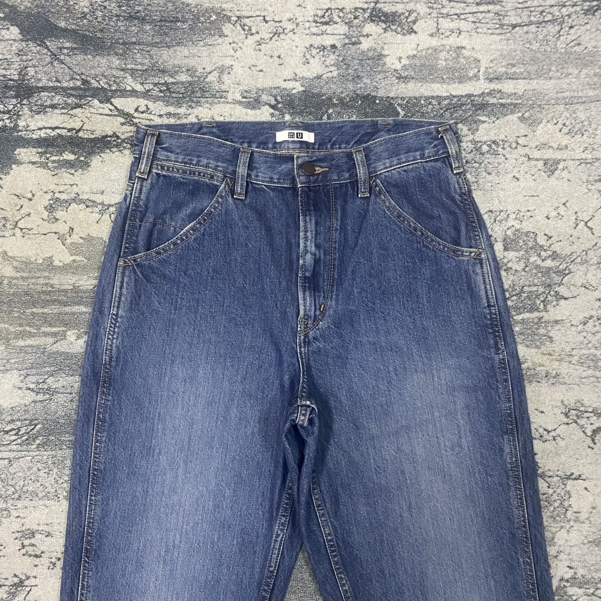 Japanese Brand × Undercover × Uniqlo Vintage Japanese Uniqlo x Undercover Baggy Denim Jeans Size US 31 - 2 Thumbnail