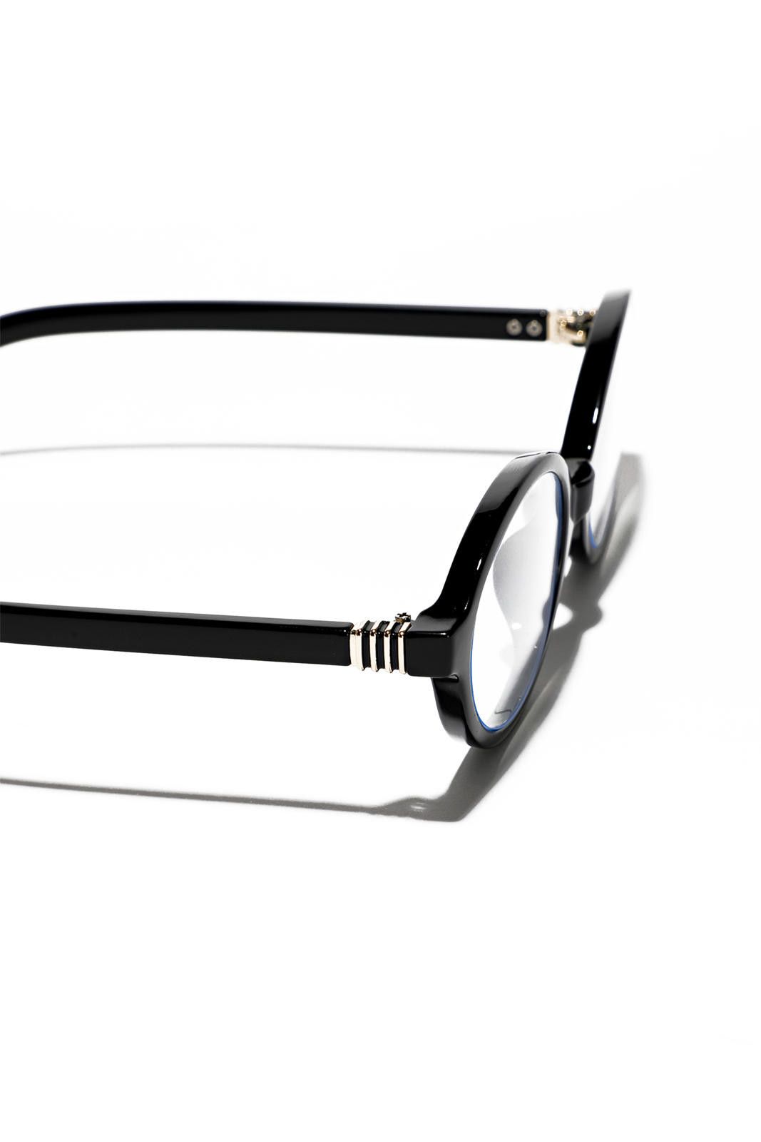 Other Y2k Retro Style Oval-frame tortoiseshell Black Glasses OS Size ONE SIZE - 7 Thumbnail