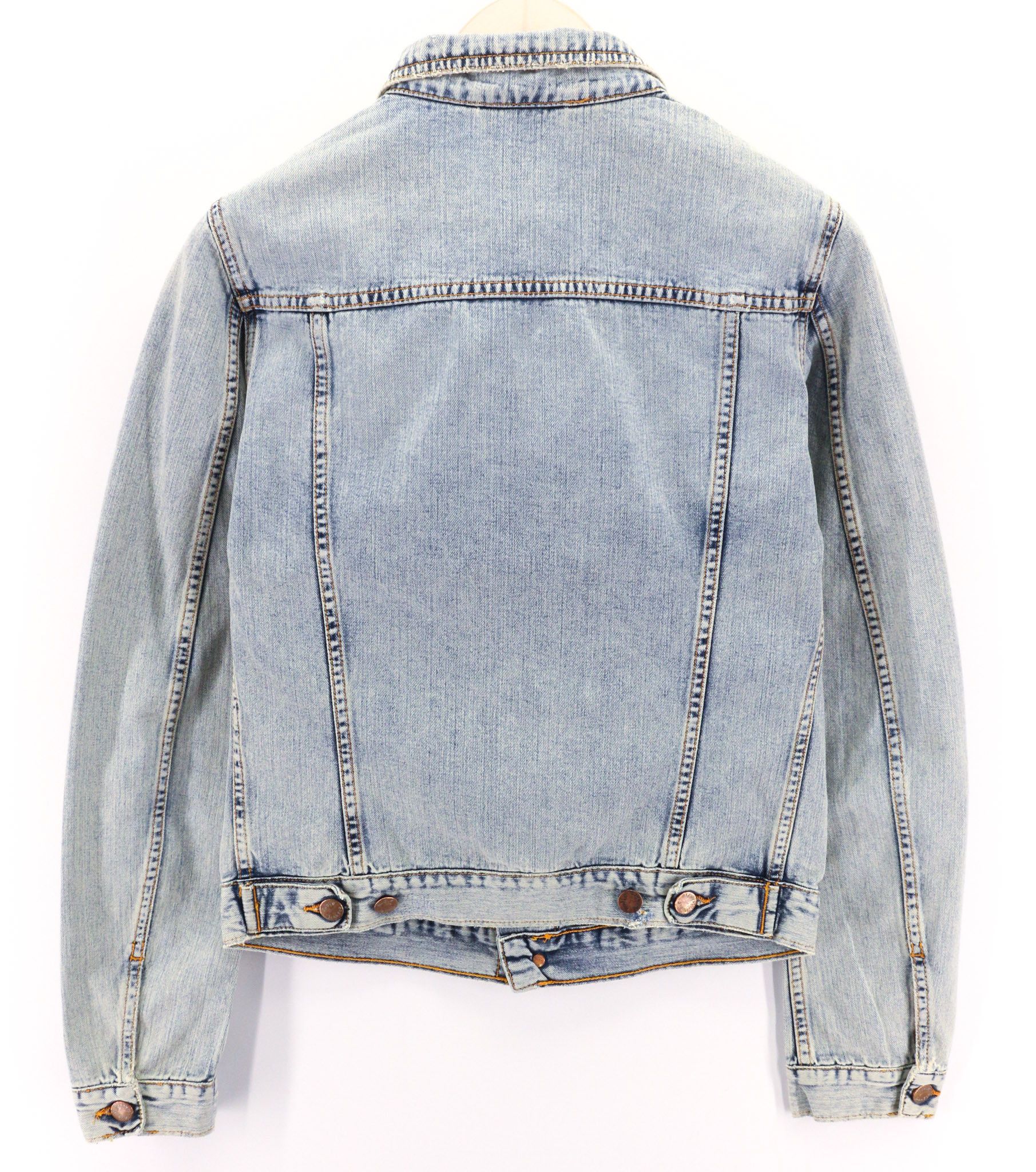 Nudie Jeans TERRY S Denim Bleach Washed Cotton Buttoned Jacket 80760 Size US S / EU 44-46 / 1 - 2 Thumbnail