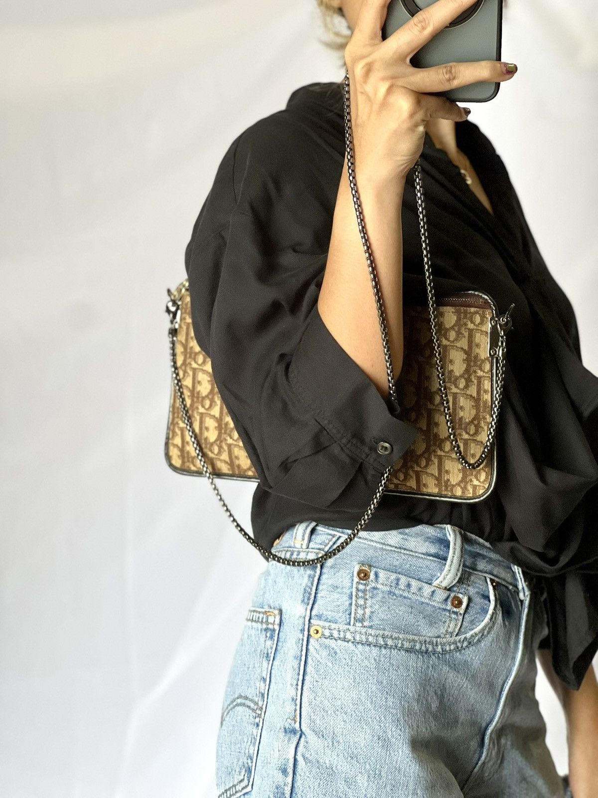 Dior Dior Vintage Trotter Clutch Bag Iconic Size ONE SIZE - 17 Thumbnail