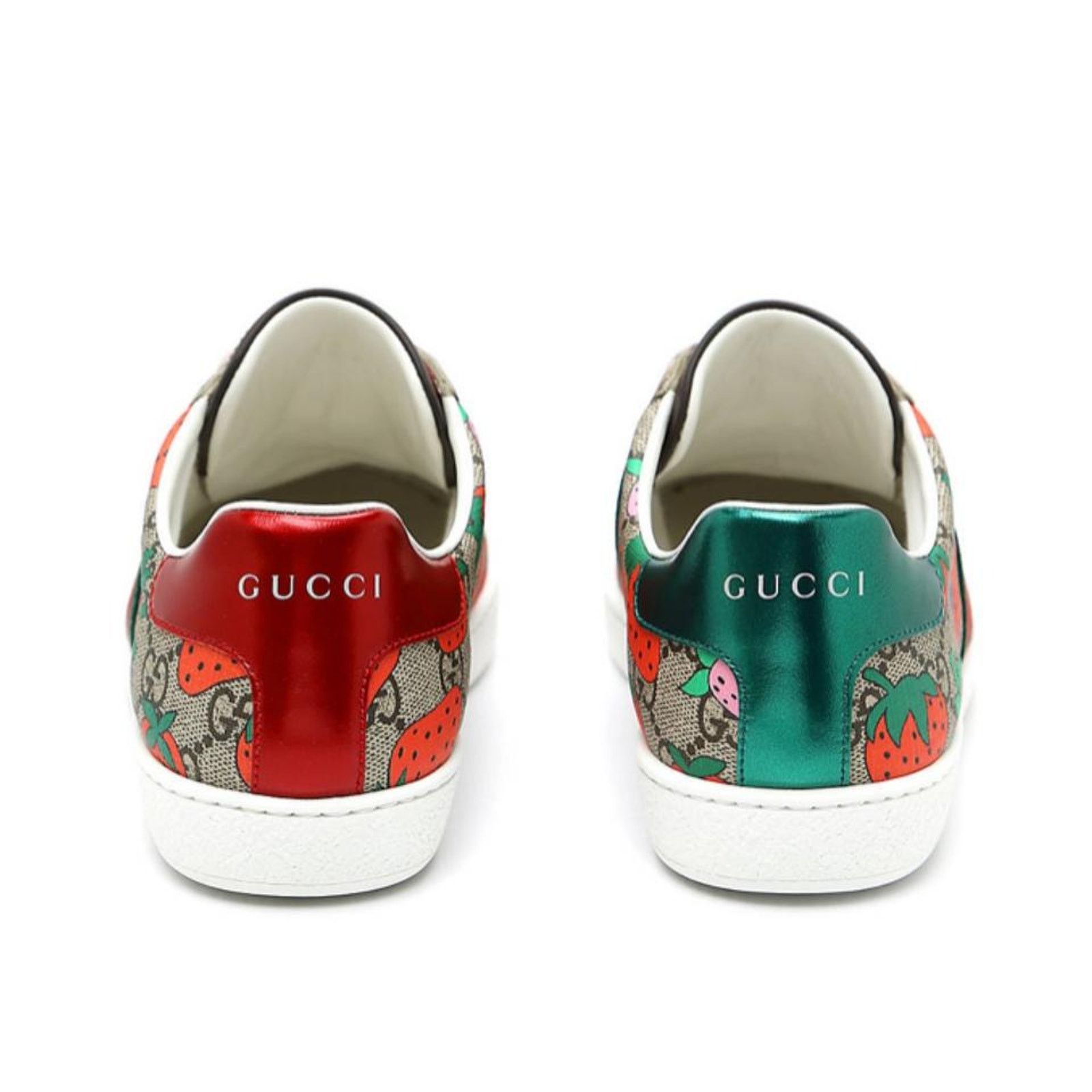 Gucci GUCCI Ace GG logo strawberry sneakers Size US 6 / IT 36 - 2 Thumbnail