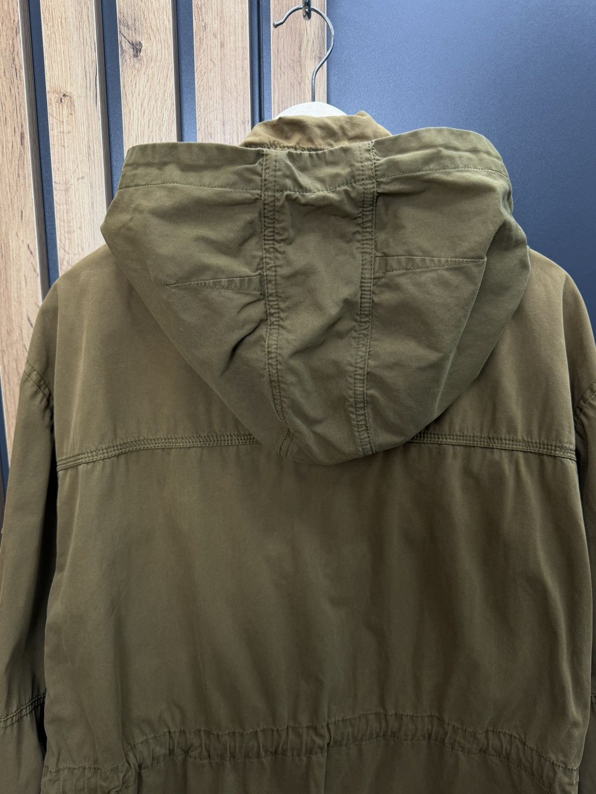 Wallace & Barnes Wallace & Barnes Olive Field Jacket Hooded Military Style Size US XXL / EU 58 / 5 - 10 Thumbnail