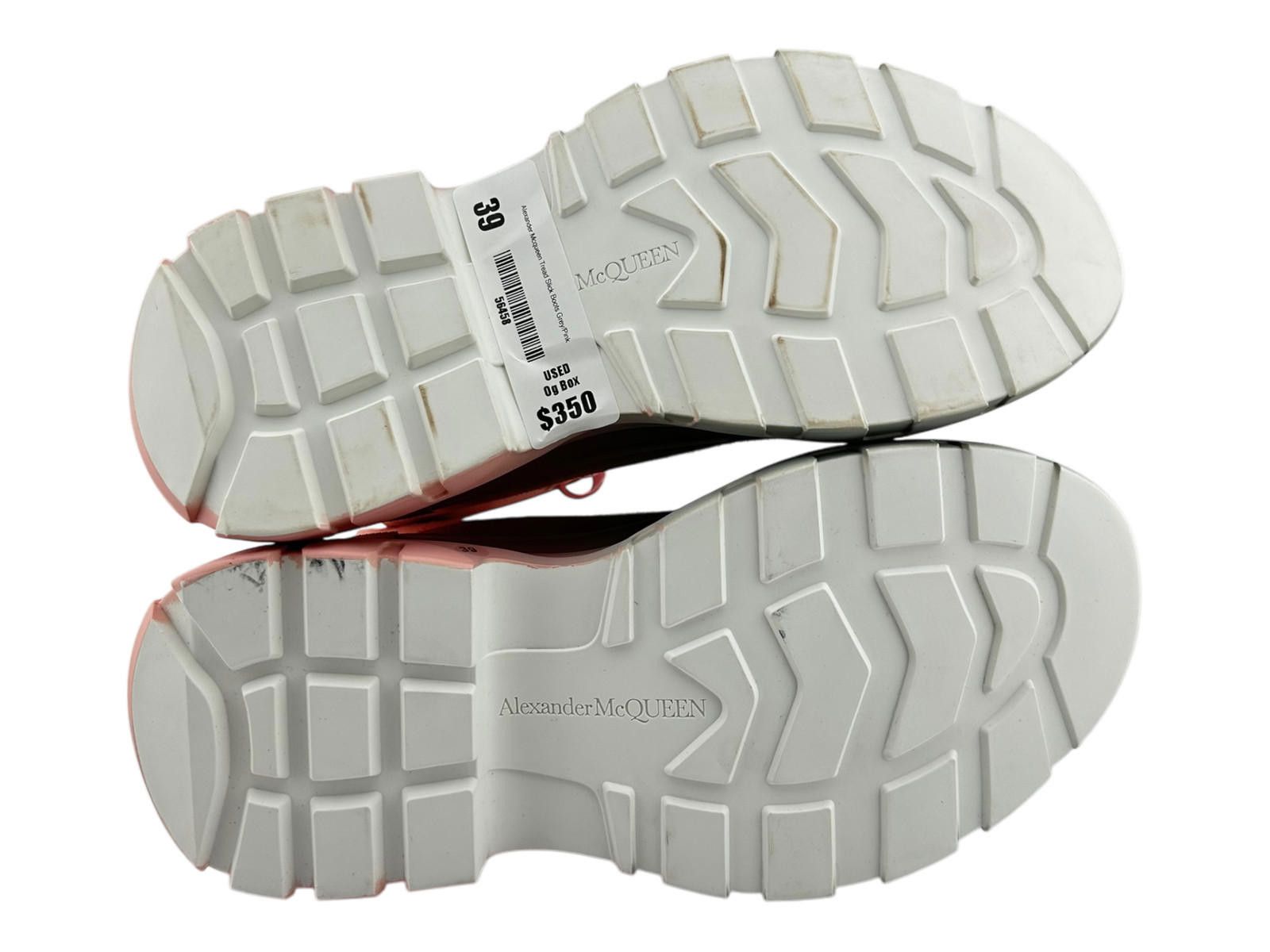 Alexander McQueen Alexander McQueen Tread Slick Boots Grey/Pink 39 Used Size US 9 / IT 39 - 5 Thumbnail