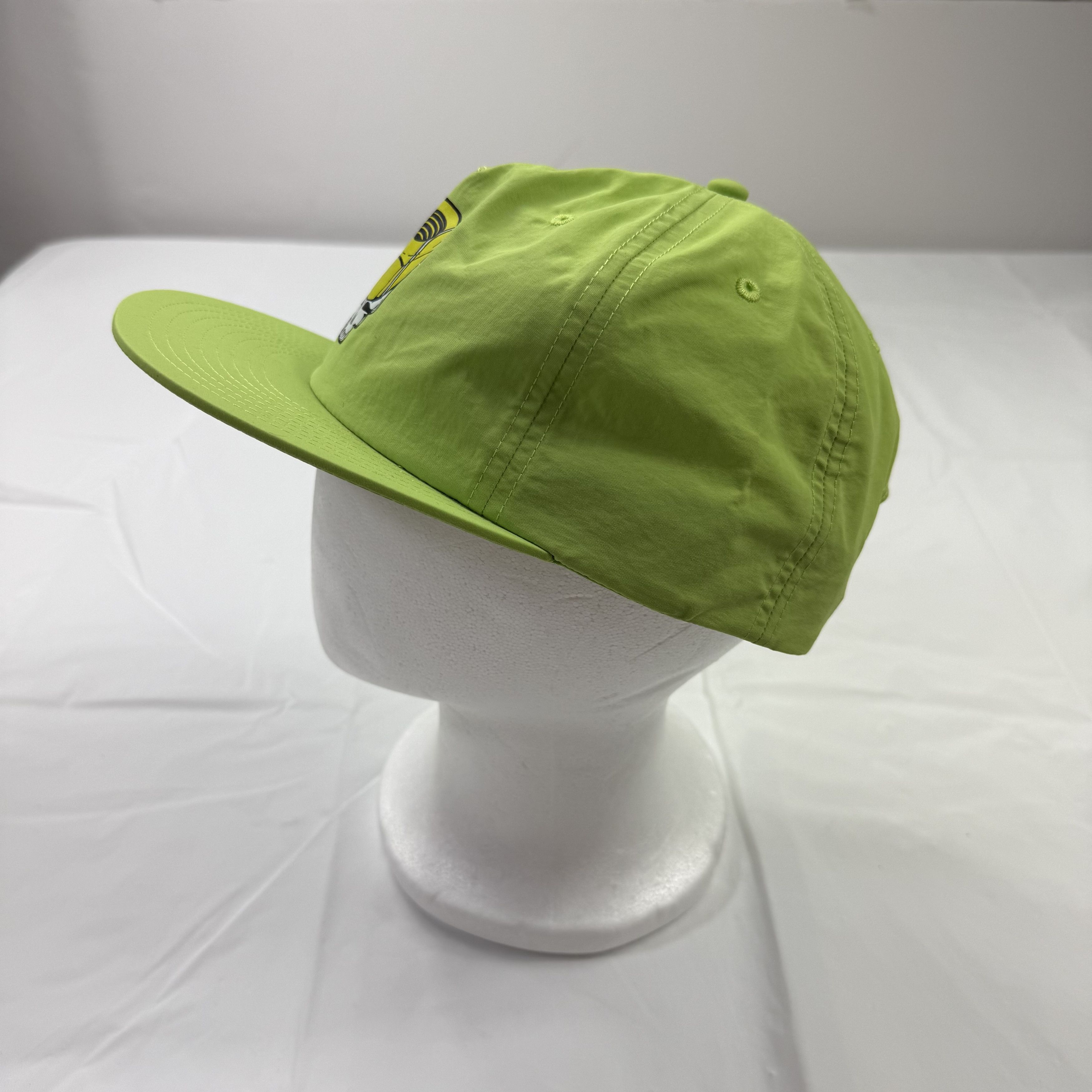 Market Market Grateful Dead Bolt Nut Skull Snapback Hat Lime Green Size ONE SIZE - 4 Thumbnail