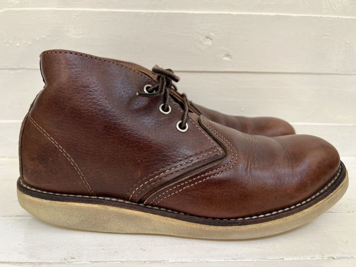 Red Wing Red Wing 3141 Chukka Briar Oil Slick Brown Leather Boots Size US 8 / EU 41 - 6 Thumbnail