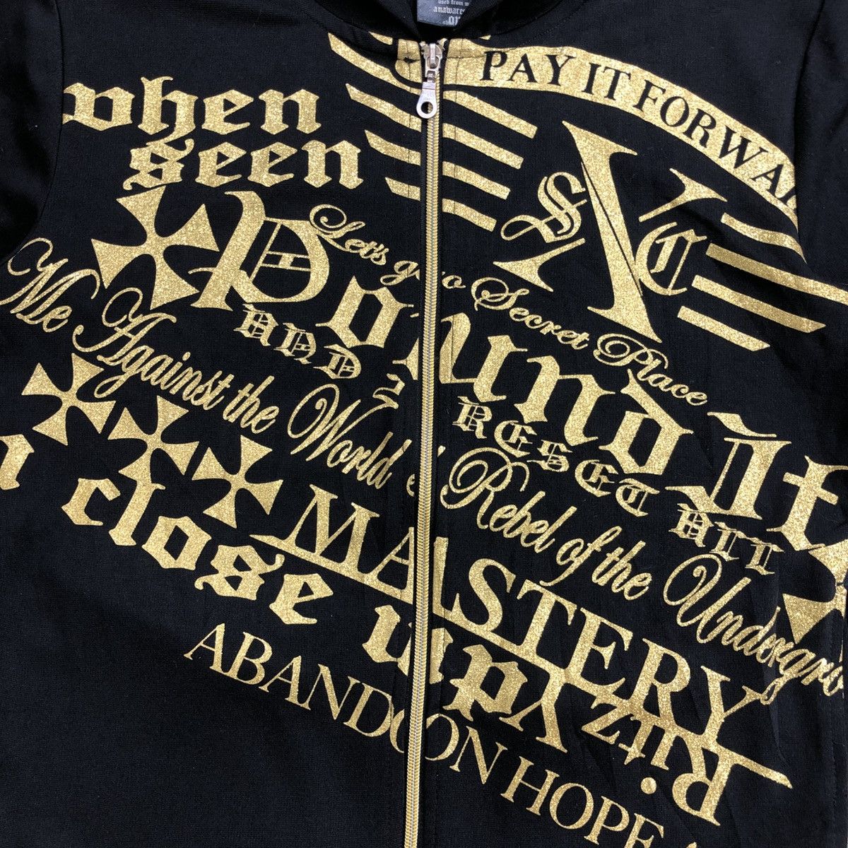 Japanese Brand × Le Grande Bleu (L.G.B.) 2000s Anawares & One Poem Tribal Goa Lgb Short Zipper Jacket Size US L / EU 52-54 / 3 - 4 Thumbnail
