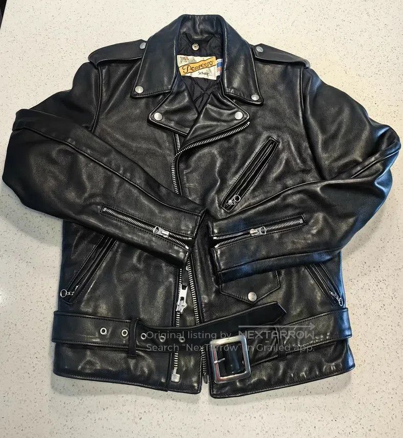 Schott Schott Leather coat Size US XS / EU 42 / 0 - 2 Thumbnail