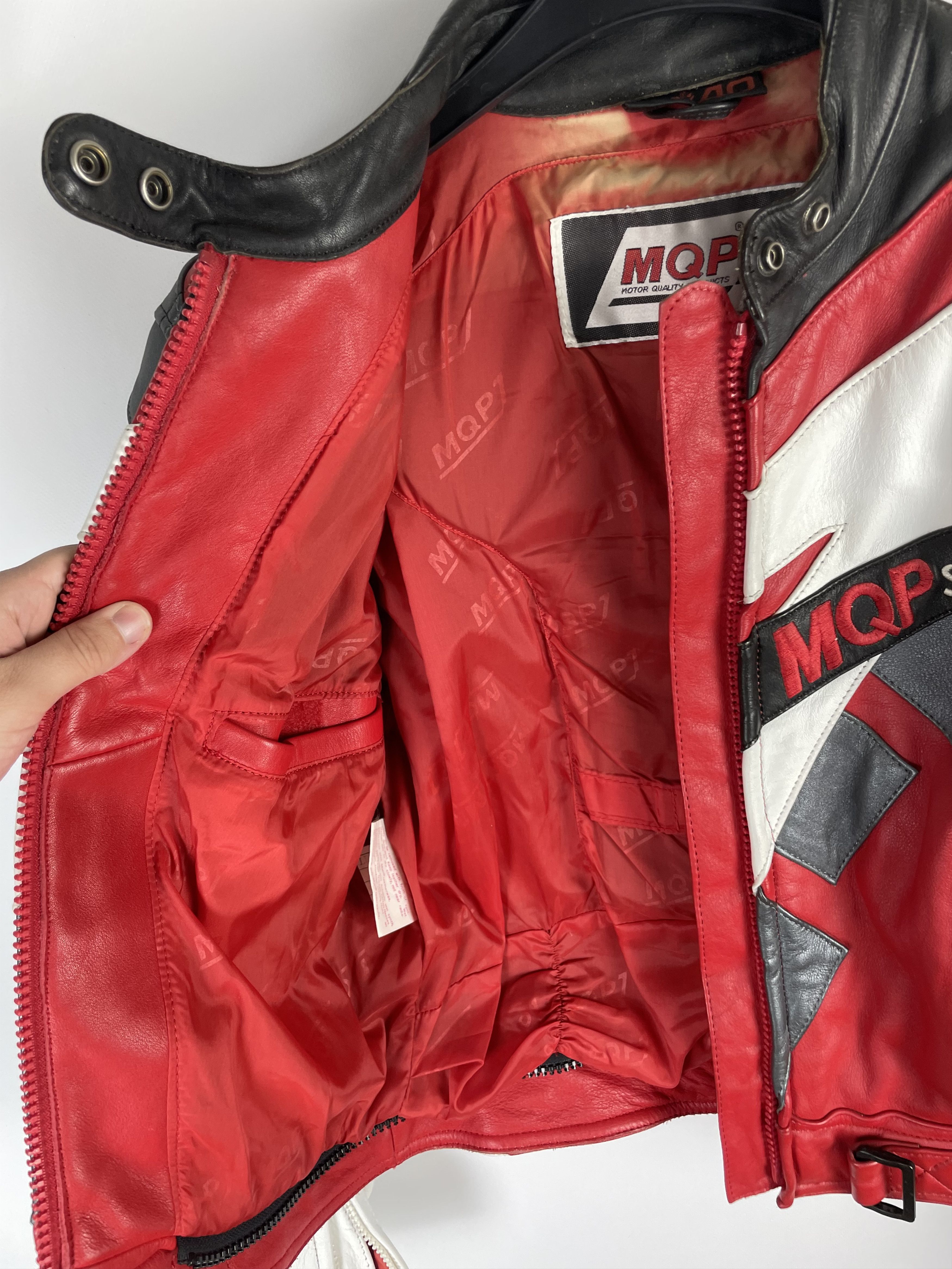 Other MQP Racing Moto Leather Jacket Vintage Size US S / EU 44-46 / 1 - 11 Thumbnail