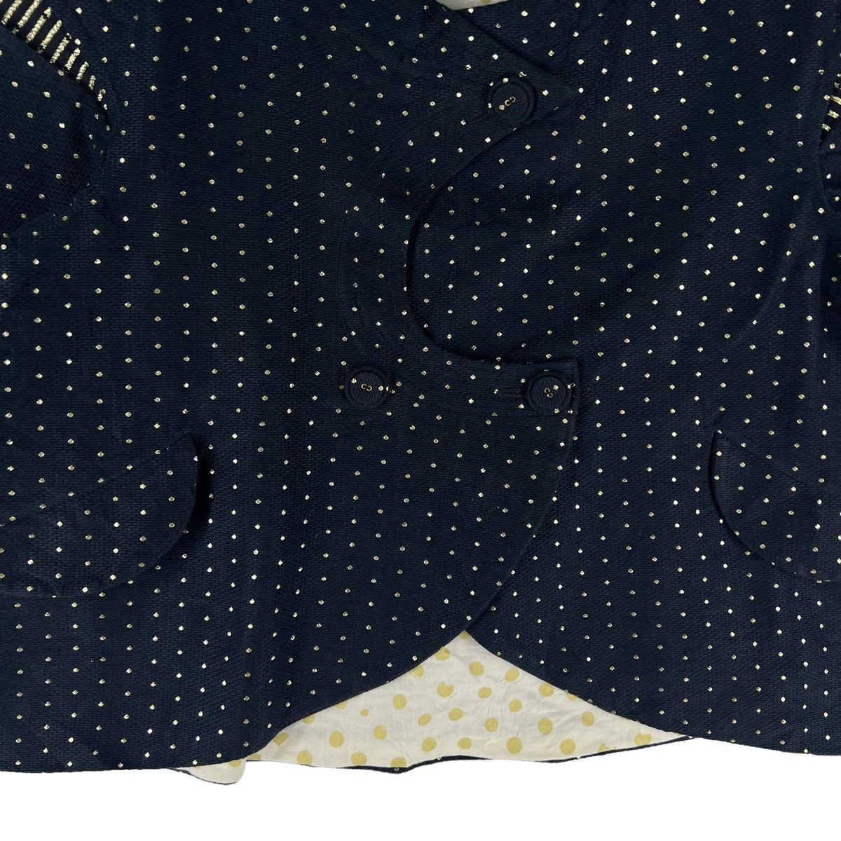 Issey Miyake 🔥VINTAGE CROPPED JACKET POLKADOT DESIGN ISSEY MIYAKE Size M / US 6-8 / IT 42-44 - 7 Thumbnail