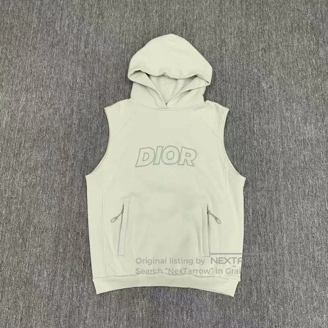Dior dior mint green sleeveless hoodie. Size US L / EU 52-54 / 3 - 1 Thumbnail