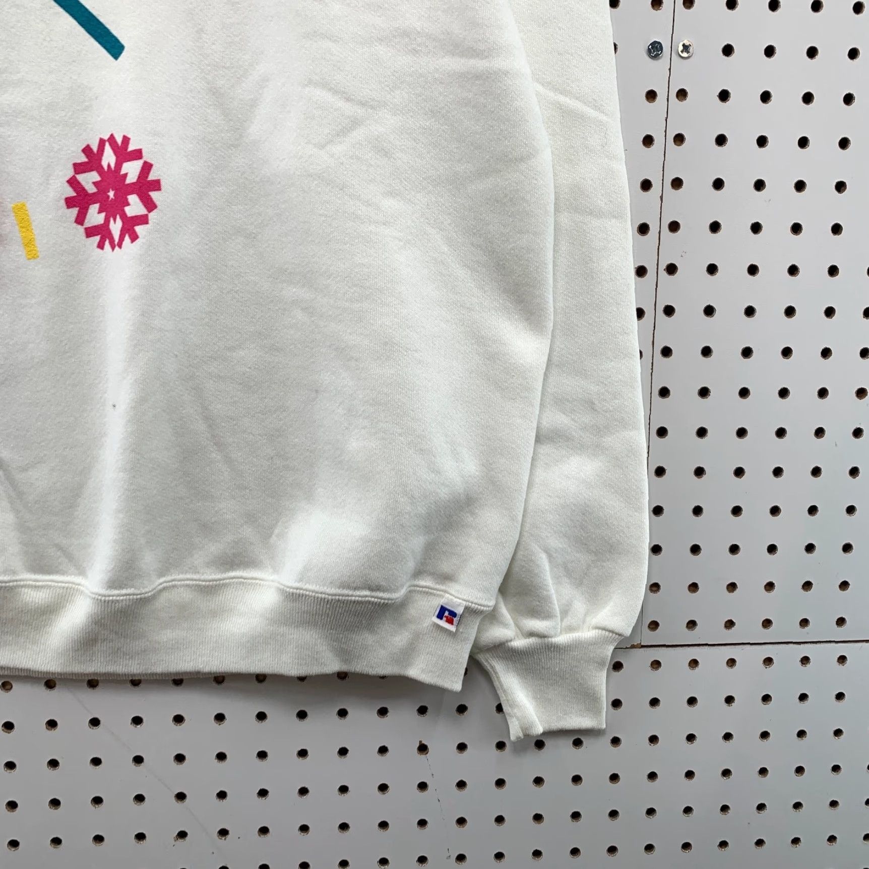Jerzees VINTAGE 90s Winter Park Snow Flake Sweatshirt Mens Medium Russell White USA Size US M / EU 48-50 / 2 - 5 Thumbnail