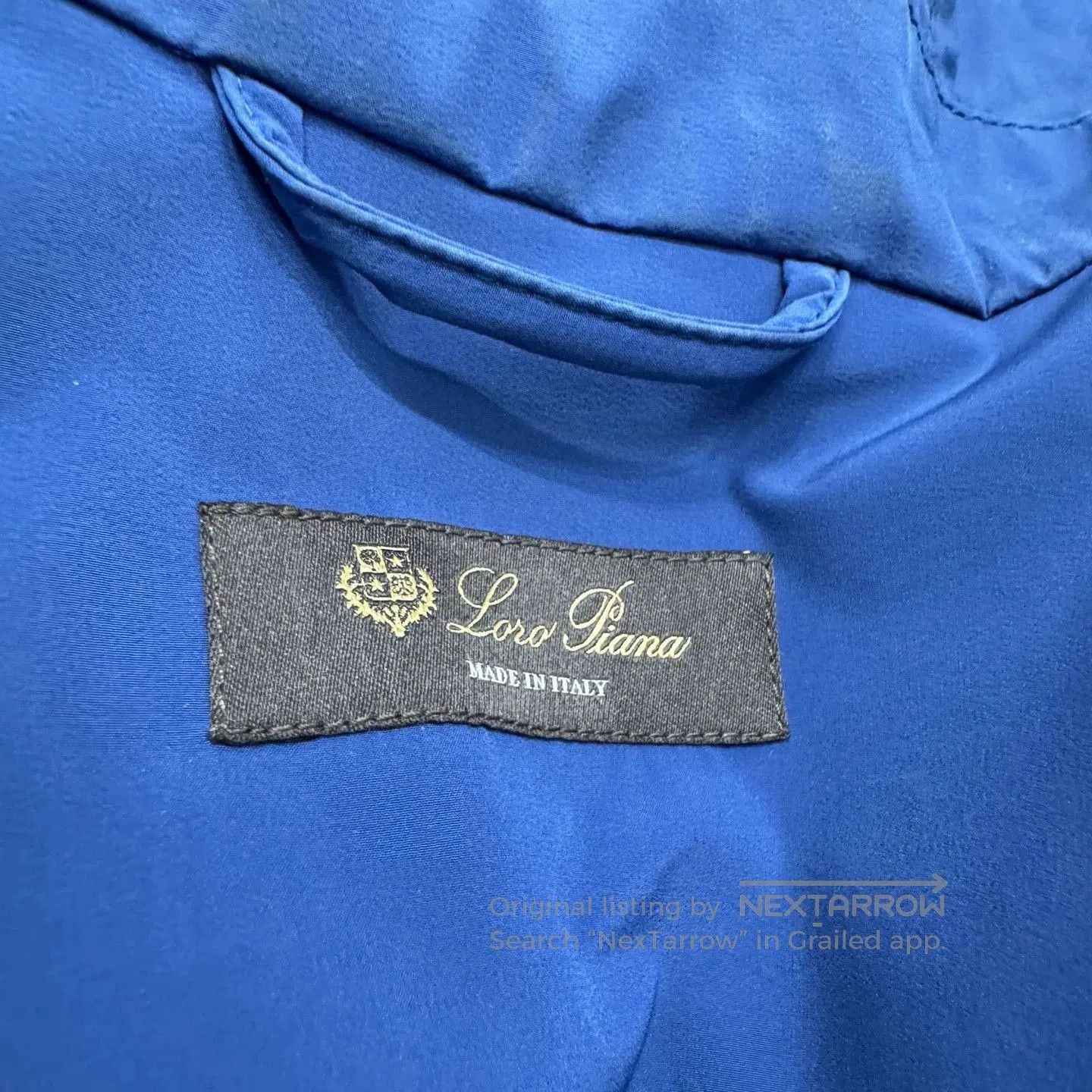 Loro Piana Blue Hooded Light Jacket. Size US XXL / EU 58 / 5 - 2 Thumbnail