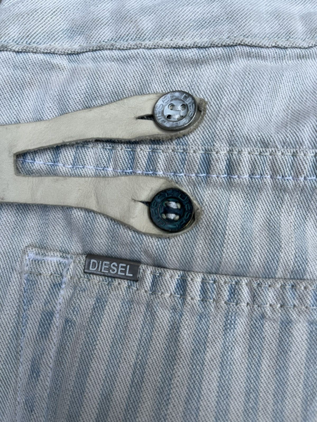 Diesel DIESEL Striped Flare Jeans Y2K Aesthetic W26 Size 26" / US 2 / IT 38 - 23 Thumbnail