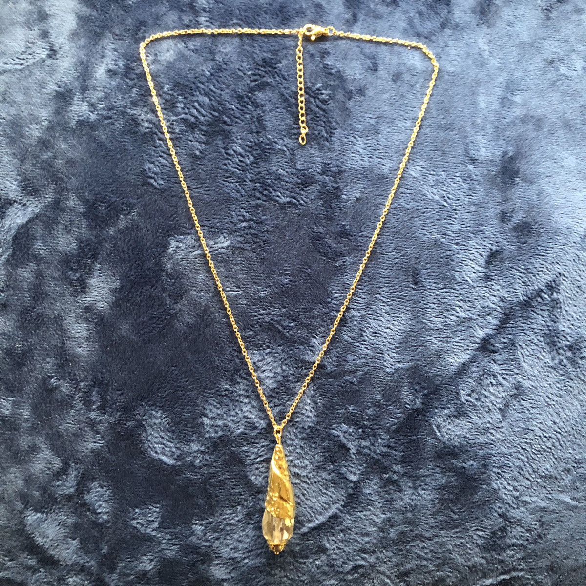 Handmade Handcrafted vintage gold cap aurora borealis necklace Size ONE SIZE - 6 Thumbnail