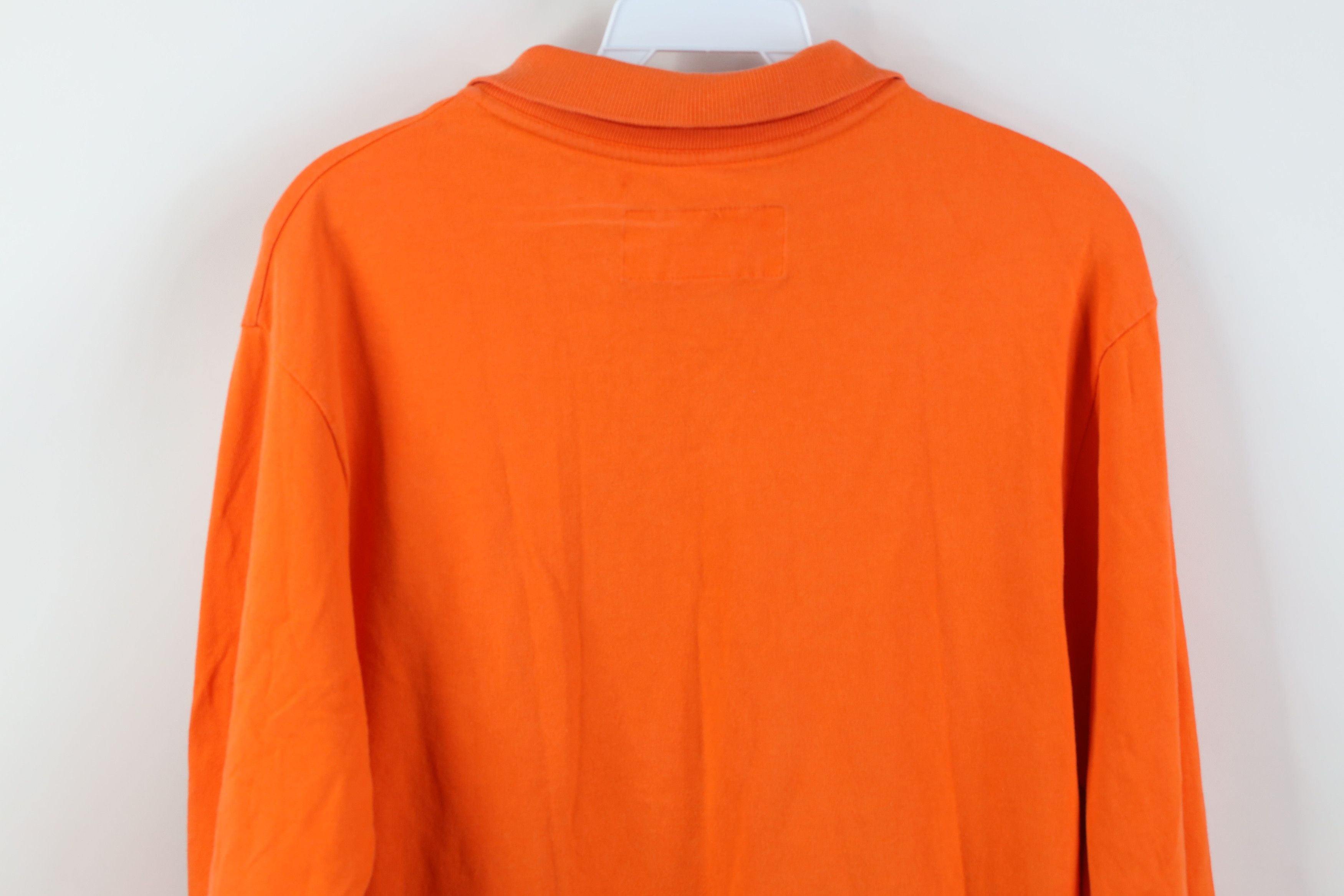 Reebok Vintage 90s Reebok Sport Spell Long Sleeve Rugby Polo Orange Size US S / EU 44-46 / 1 - 15 Thumbnail