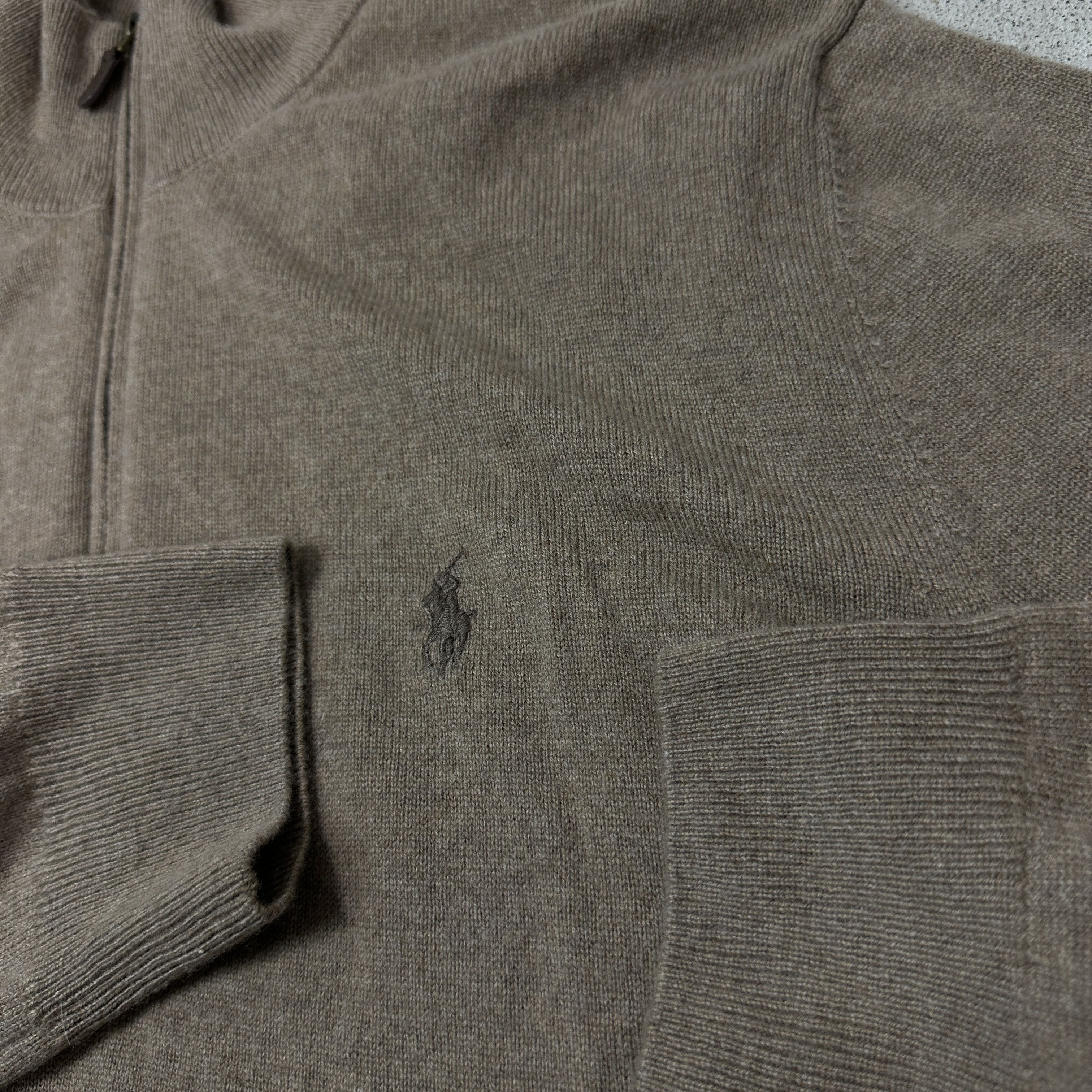 Polo Ralph Lauren Vintage Woolen Polo Ralph Lauren 1/4 Zip Sweater Y2K Size US XL / EU 56 / 4 - 3 Thumbnail