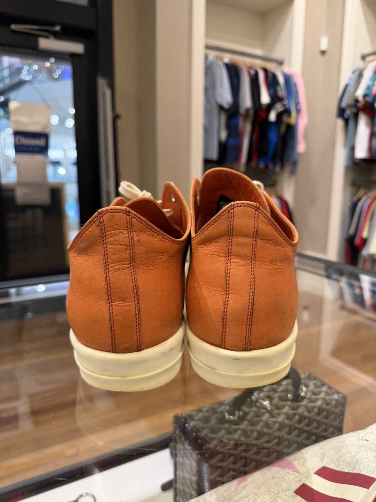 Rick Owens Rick Owens Ramone Lows -Orange Size US 11 / EU 44 - 6 Thumbnail