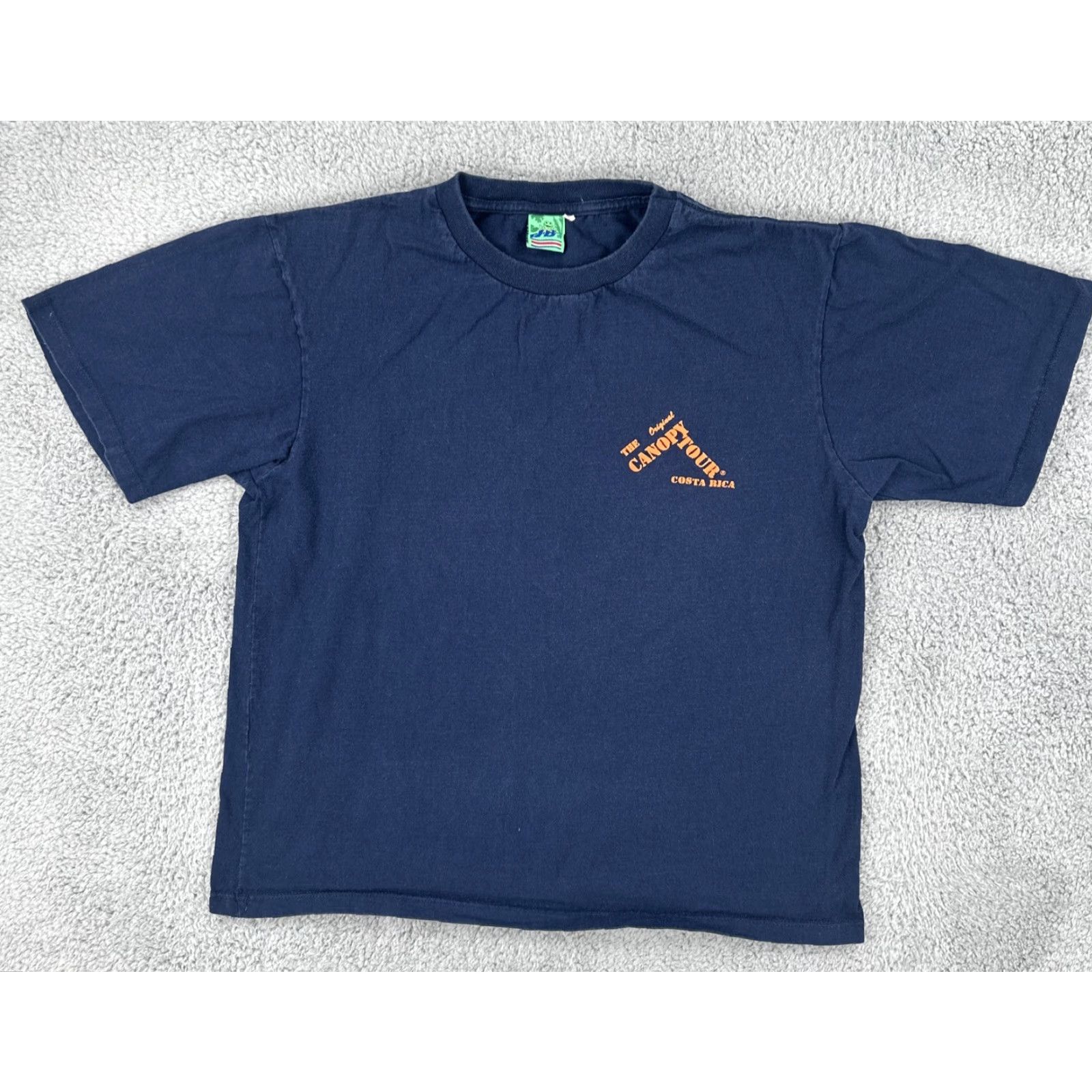 Vintage VINTAGE J.B. T Shirt 90s Costa Rica Canopy Tour Blue Mens L Graphic Tee Size US L / EU 52-54 / 3 - 2 Thumbnail