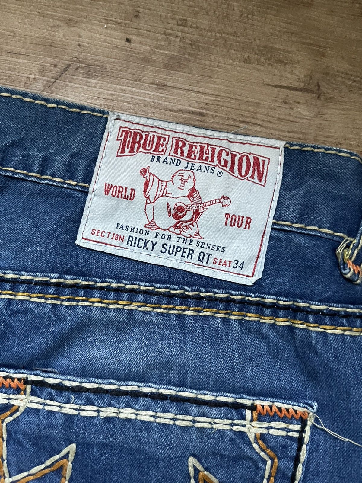 True Religion True Religion Ricky Super QT Jeans – Vintage Size US 36 / EU 52 - 3 Thumbnail