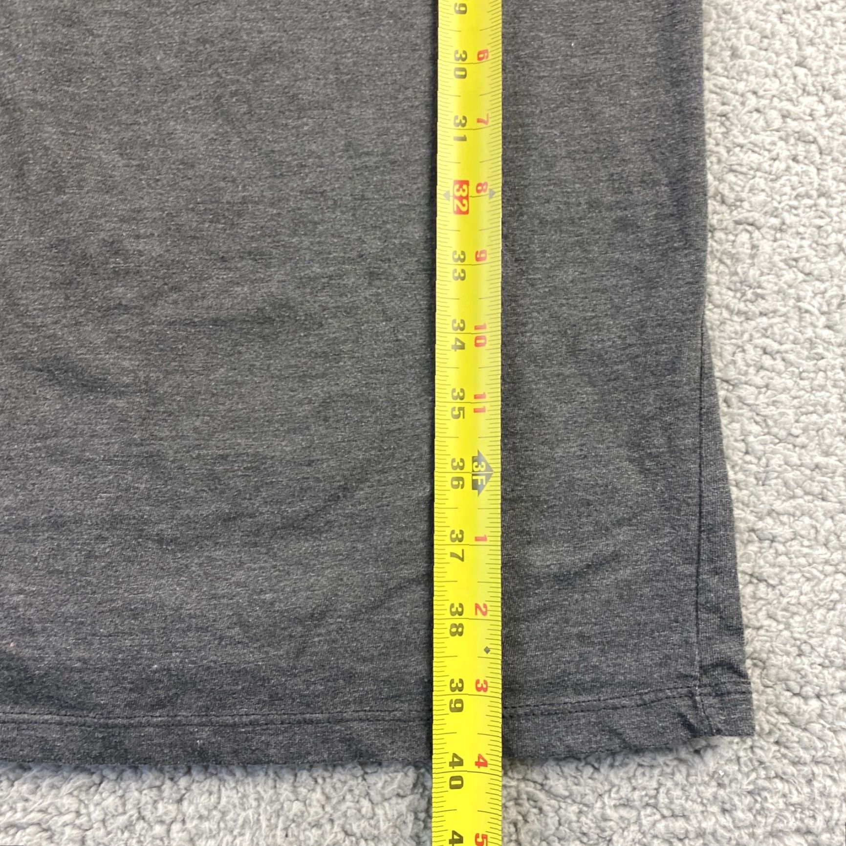 Vintage Air Waves Women's Short Sleeve Scoop Neck T-Shirt Dress Gray / 41-46 XL Knee Length Casual Solid Polyester Size XL / US 12-14 / IT 48-50 - 5 Thumbnail