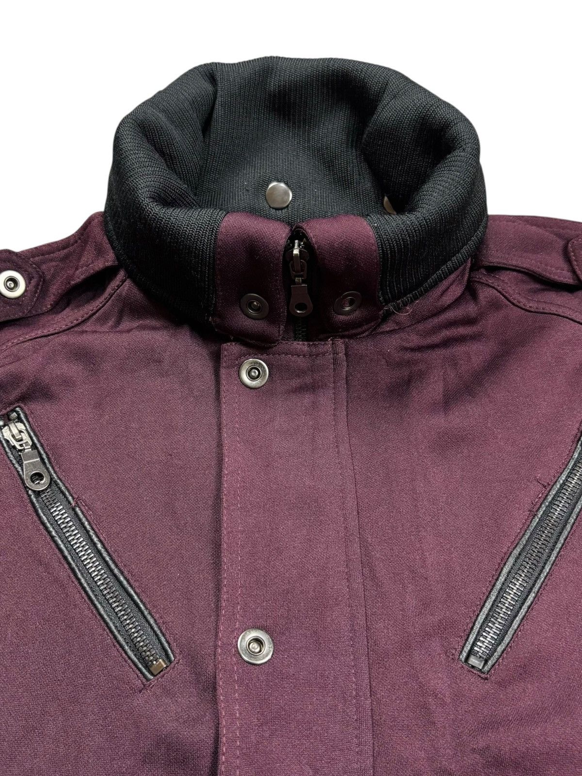 BUFFALO BOBS 2000s Semantic Design - Red Wine Vkei Style Jacket Size US M / EU 48-50 / 2 - 5 Thumbnail