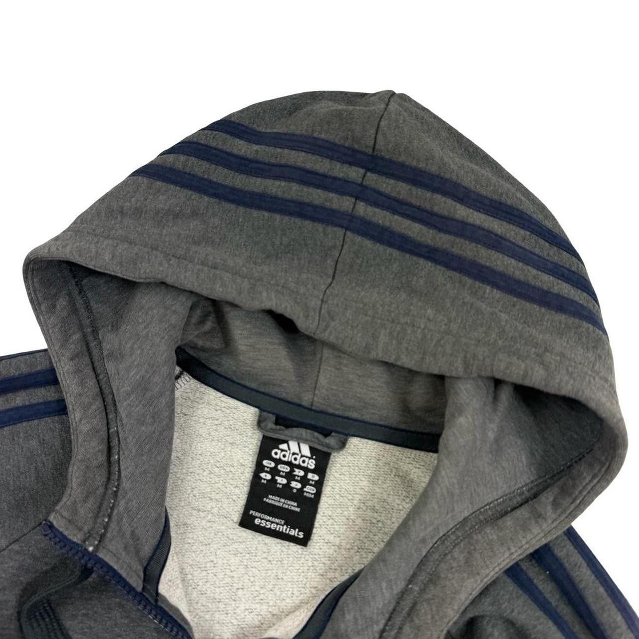 Adidas Adidas Performance Essentials 3 Stripe Zip Up Hoodie Medium Size US M / EU 48-50 / 2 - 5 Thumbnail