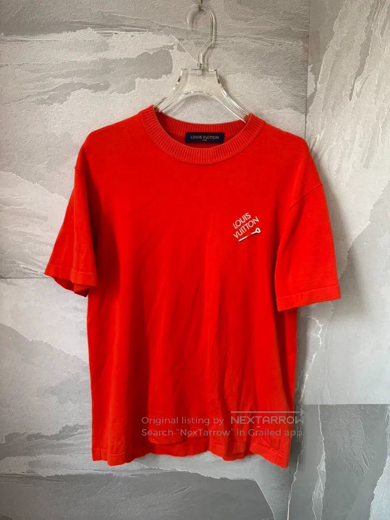 Louis Vuitton Louis Vuitton Orange knit pin short sleeve Size US M / EU 48-50 / 2 - 1 Thumbnail