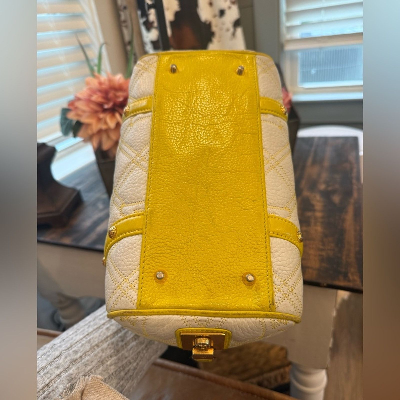 Other Metrocity Yellow and White Satchel/mini Boston 0466411 Size ONE SIZE - 5 Thumbnail