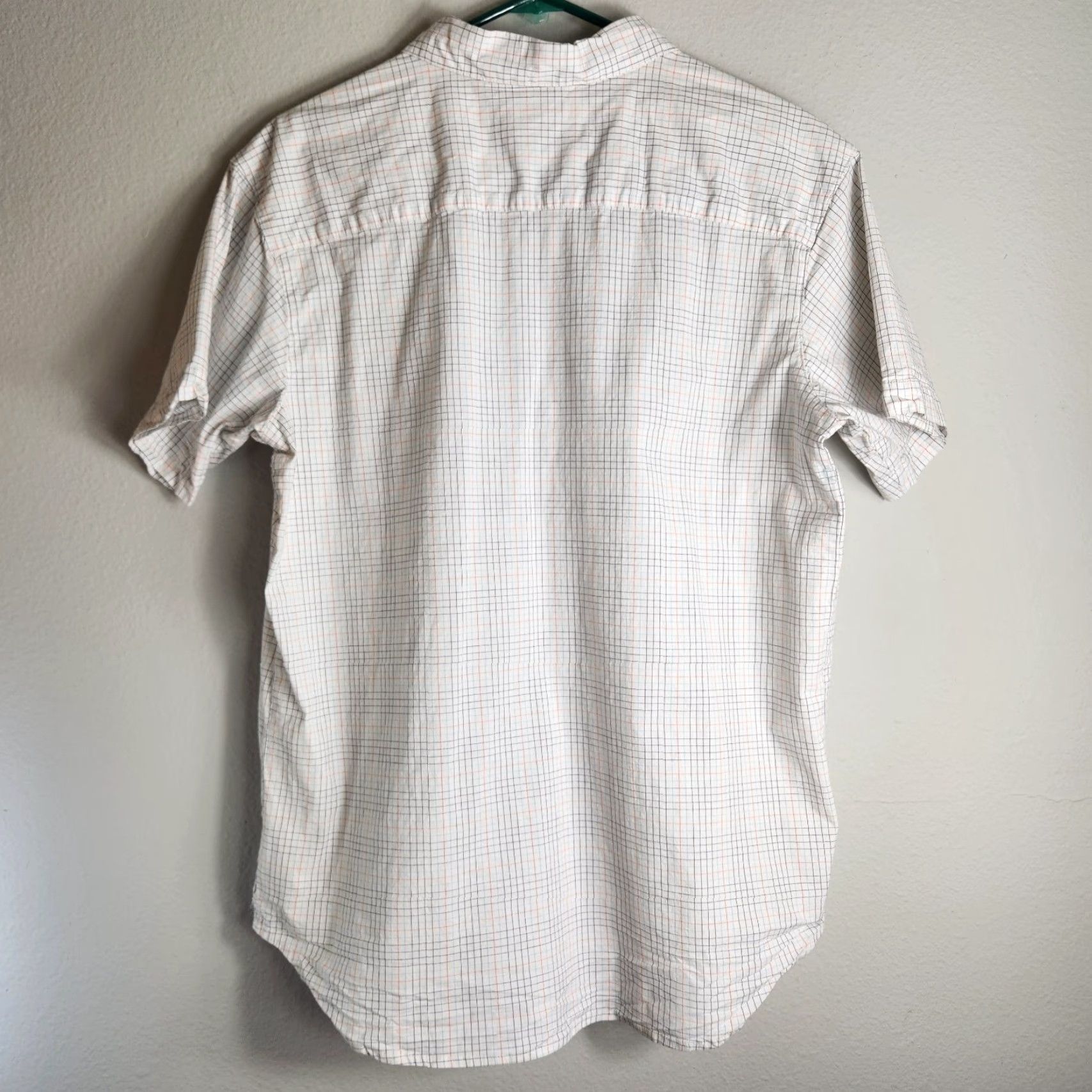 Vintage Columbia Mens SS White Windowpane Cotton Stretch Buttondown Shirt L Men Casual Travel Size US L / EU 52-54 / 3 - 5 Thumbnail