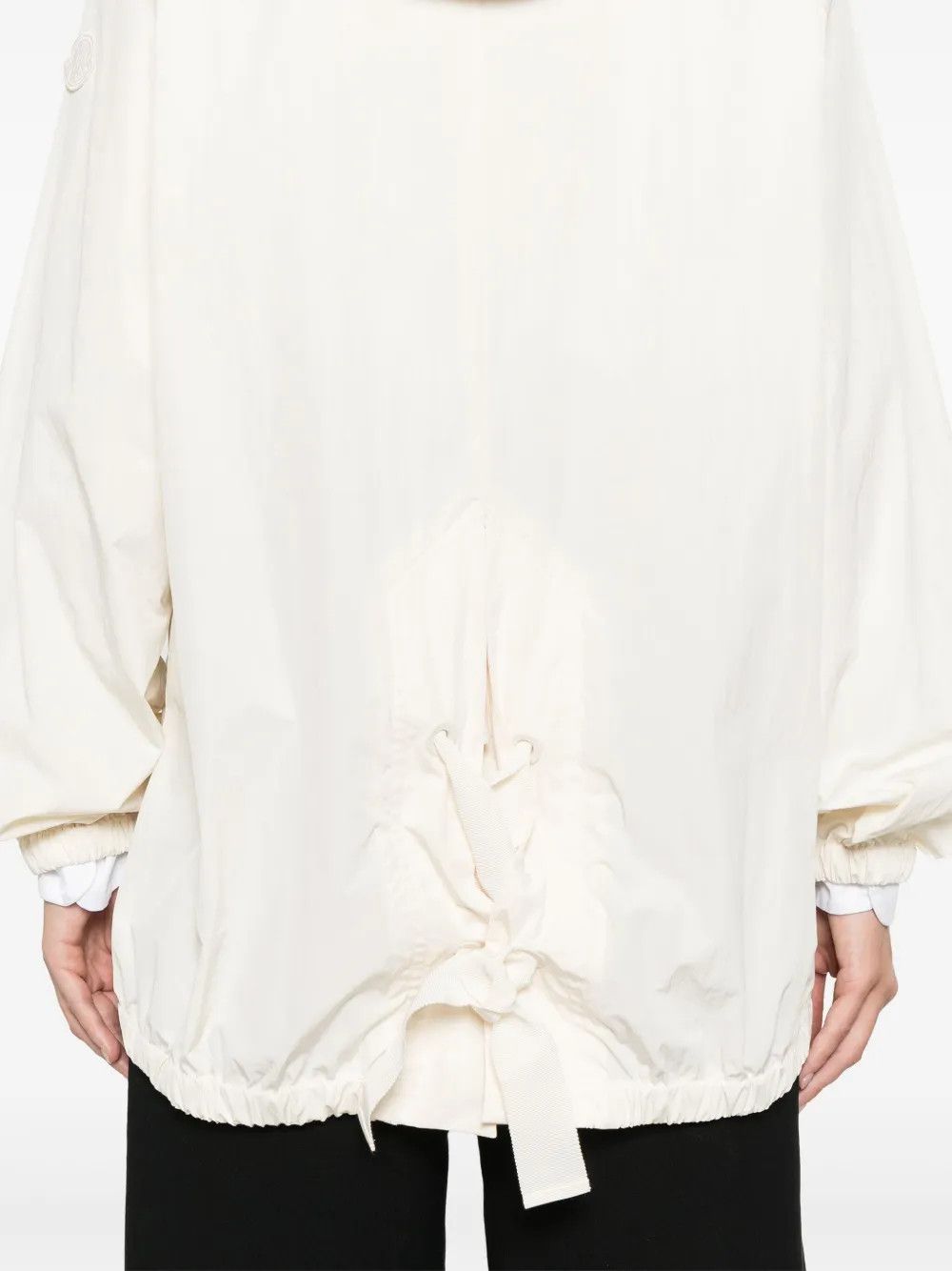Moncler o1y1125 Hooded Jacket in Cream Size M / US 6-8 / IT 42-44 - 3 Thumbnail