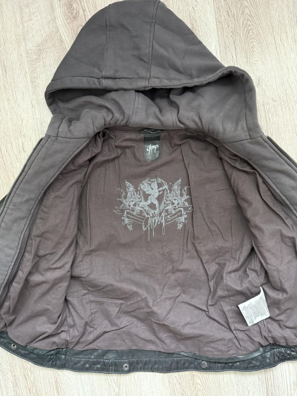 Gypsy Gipsy Leather Biker Jacket with Inner Hoodie Layer – Size S Size S / US 4 / IT 40 - 20 Thumbnail
