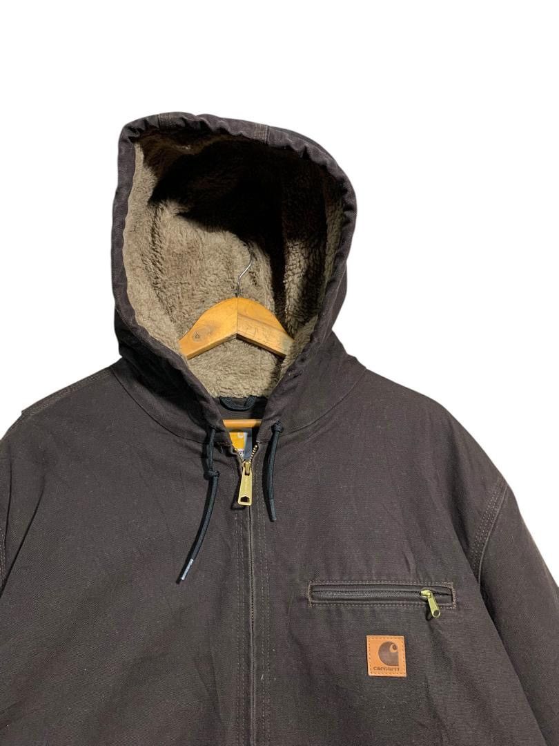 Carhartt × Vintage ⚡️VTG CARHARTT WORKERS ZIPPER HOODIE JACKET Size US XXL / EU 58 / 5 - 3 Thumbnail
